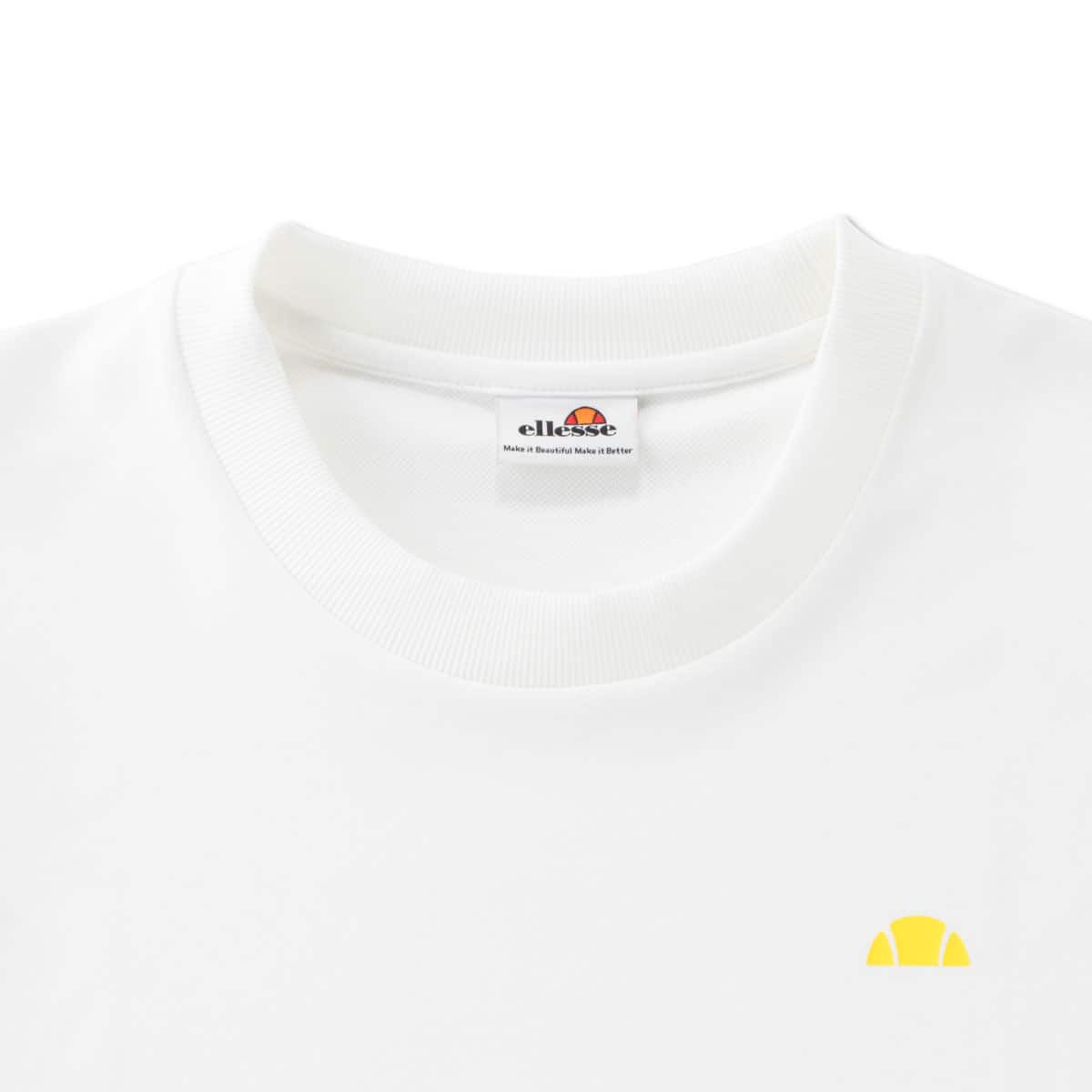 ellesse SSスクエアライン ティー ホワイト 21SS-Iの画像