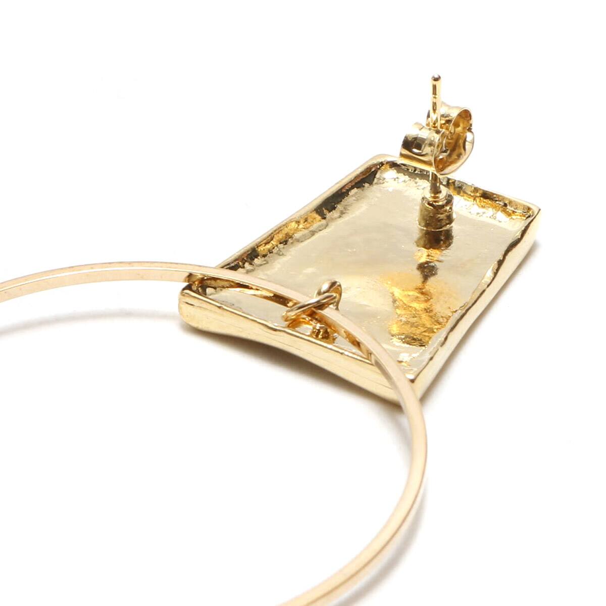 Fone ヴィンテージモチーフサークル ピアス  GOLD 17FA-Iの画像