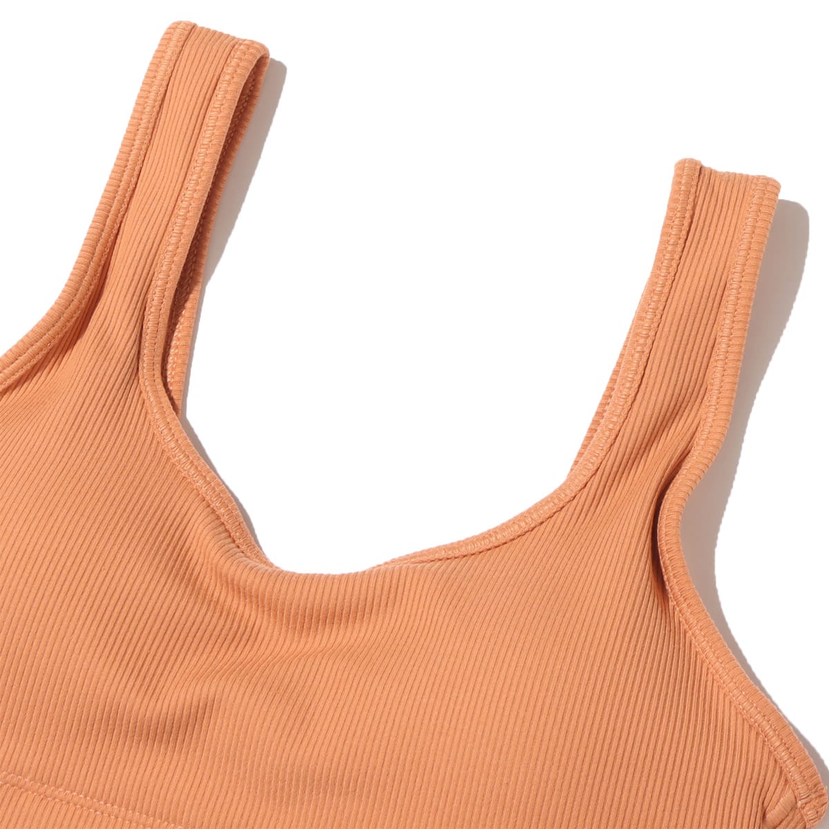 NIKE AS W NK ALATE ALL U RIB BRA AMBER BROWN/AMBER BROWN/WHITE 23FA-Iの画像