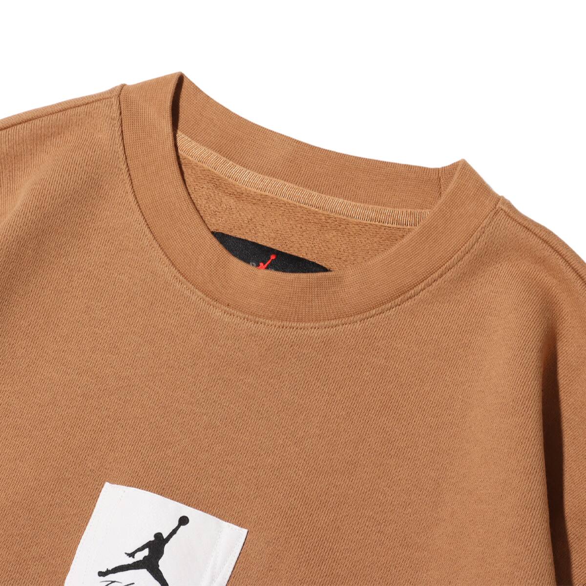 JORDAN BRAND AS M J ESS STMT FLC CREW LEGEND DK BROWNの画像