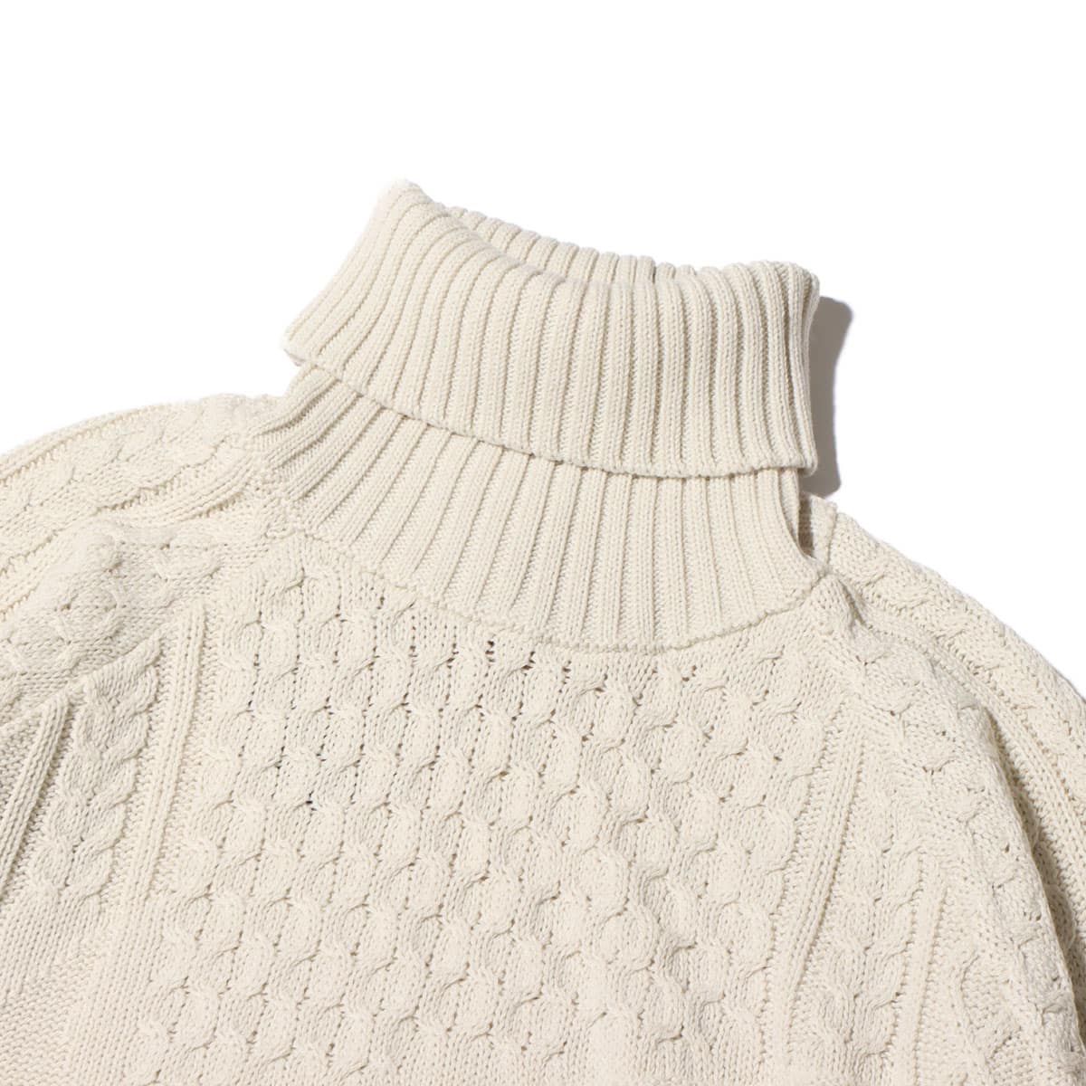 NIKE AS M NL CABLE KNIT TURTLENECK LIGHT BONE 23HO-I