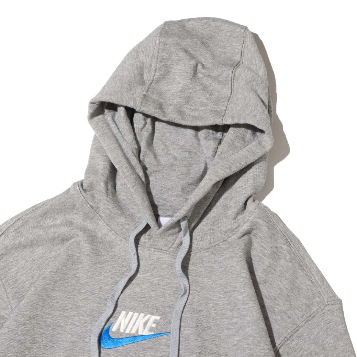 NIKE AS M NK CLUB+ FT PO HOODIE LBR DK GREY HEATHER/LT SMOKE GREY