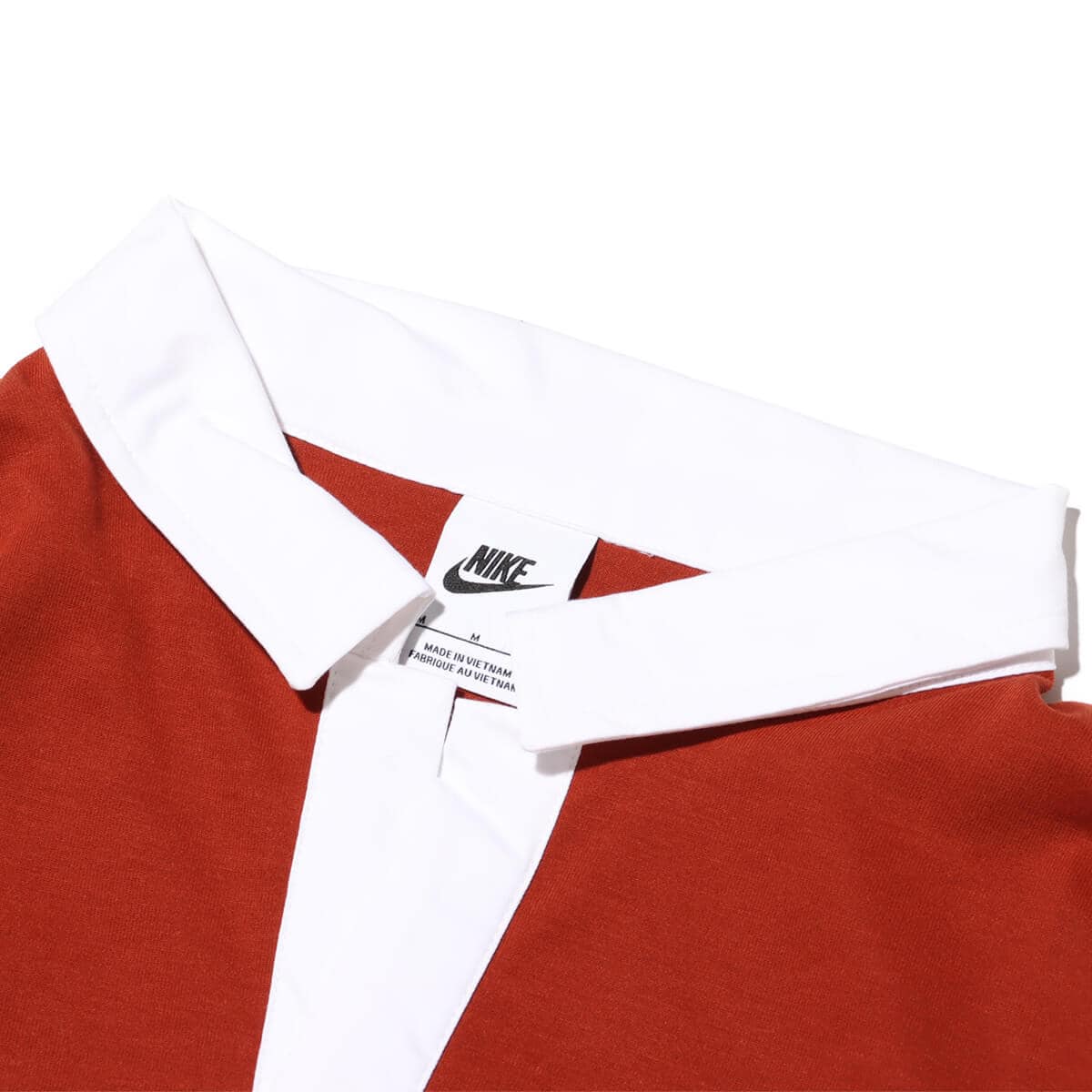NIKE AS W NSW ESSNTL OS LS POLO RUGGED ORANGE/WHITE 23HO-I