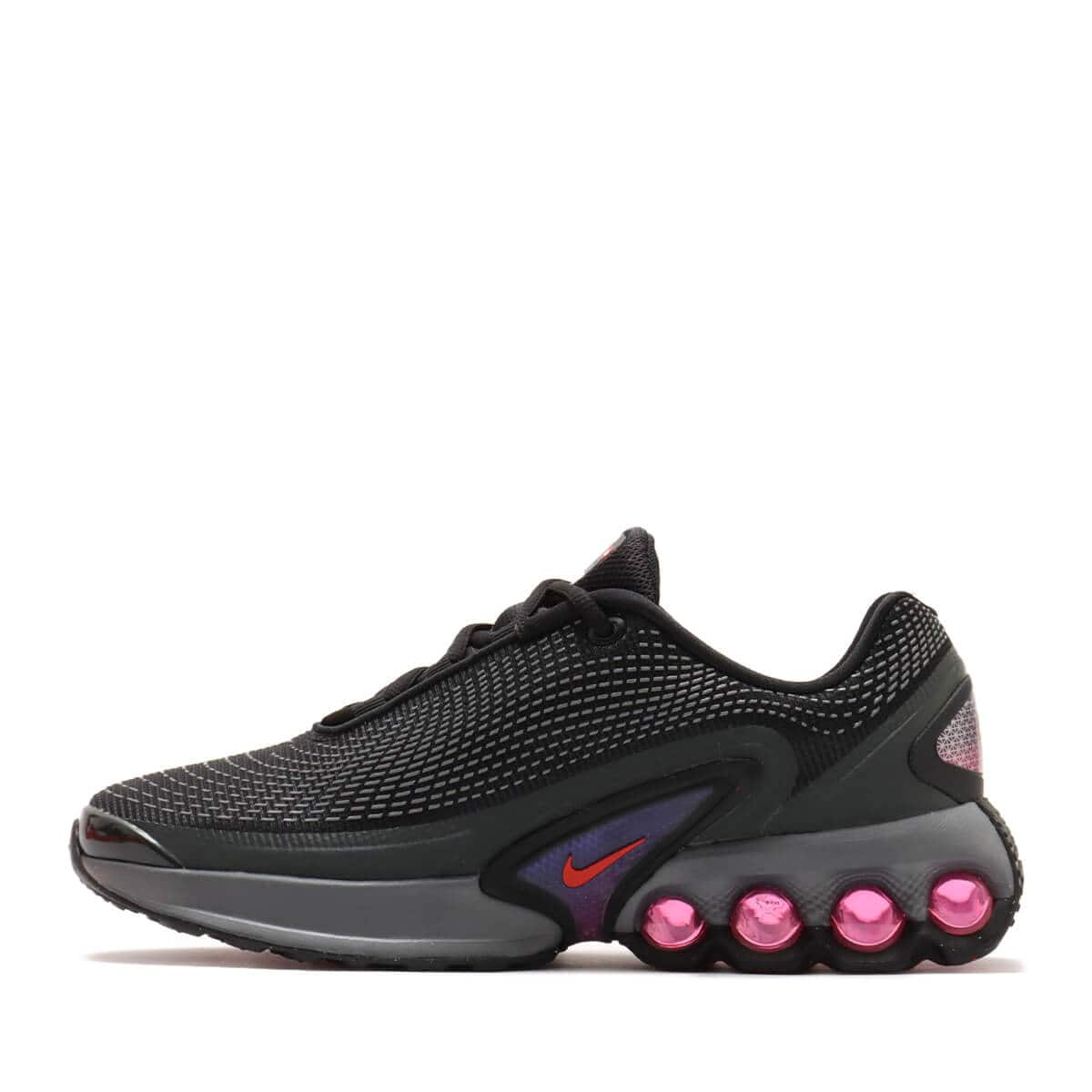 NIKE AIR MAX DN (GS) BLACK/LT CRIMSON-DK SMOKE GREY