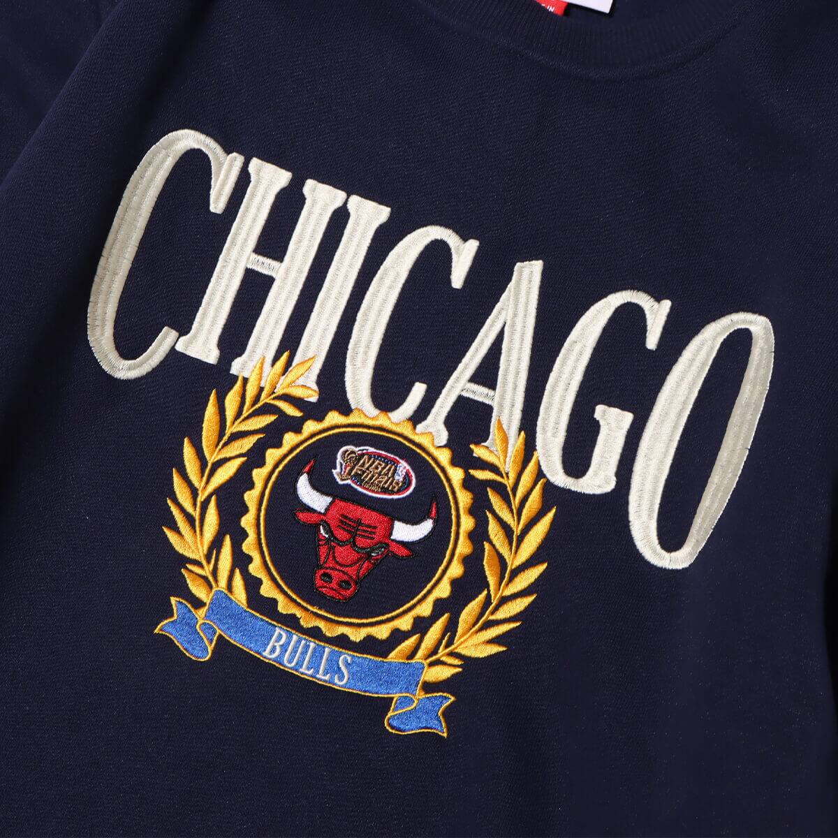 Mitchell & Ness COLLEGIATE CREW FLEECE CBU NAVY 23FW-Iの画像