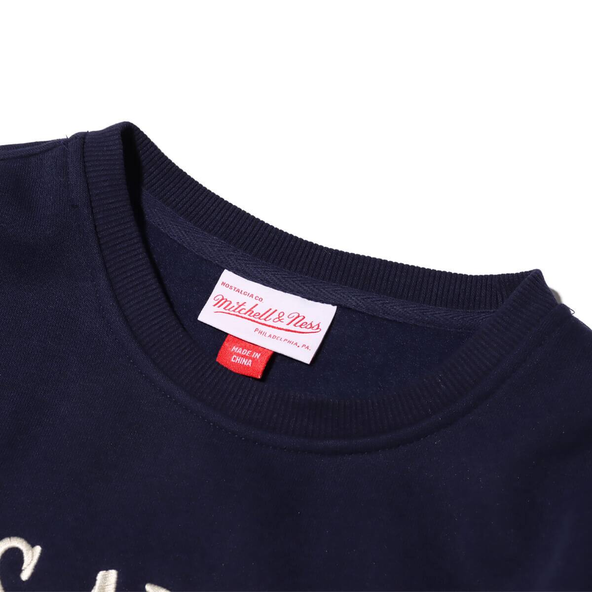 Mitchell & Ness COLLEGIATE CREW FLEECE LAL NAVY 23FW-Iの画像