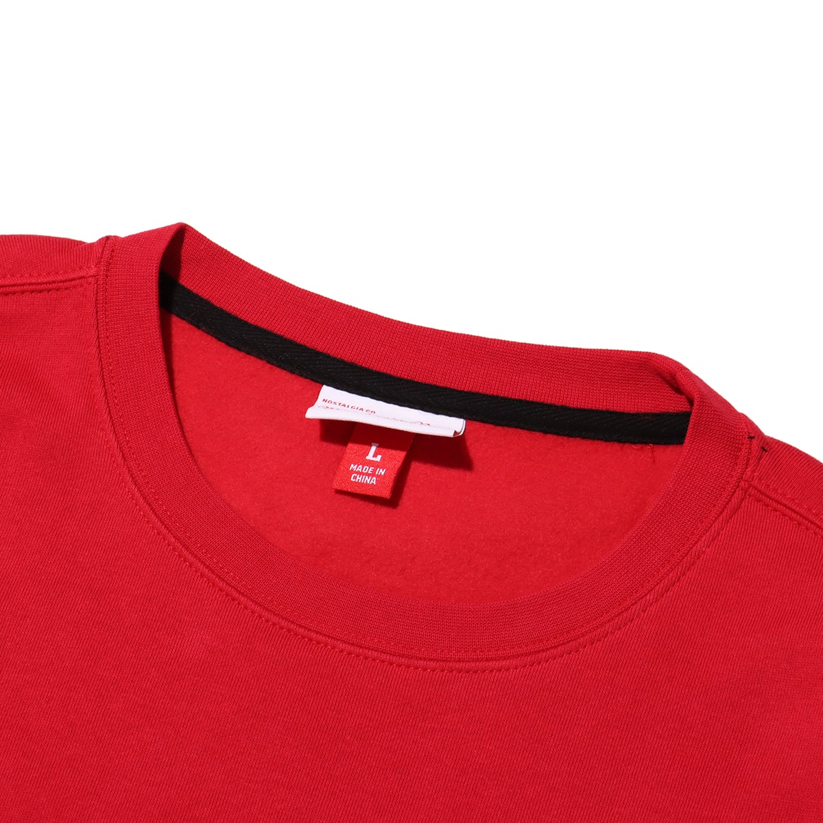 Mitchell & Ness THERE AND BACK FLEECE CREW CBU RED 23FW-Iの画像