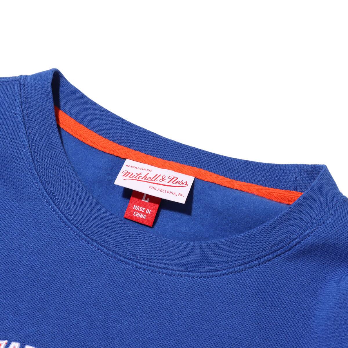 Mitchell & Ness THERE AND BACK FLEECE CREW NYK ROYAL 23FW-Iの画像