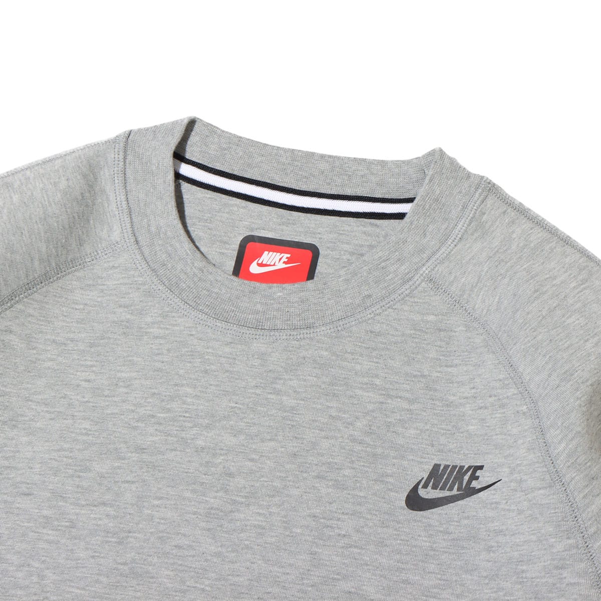 NIKE AS M NK TCH FLC CREW OG 10YR DK GREY HEATHER/BLACK 23FA