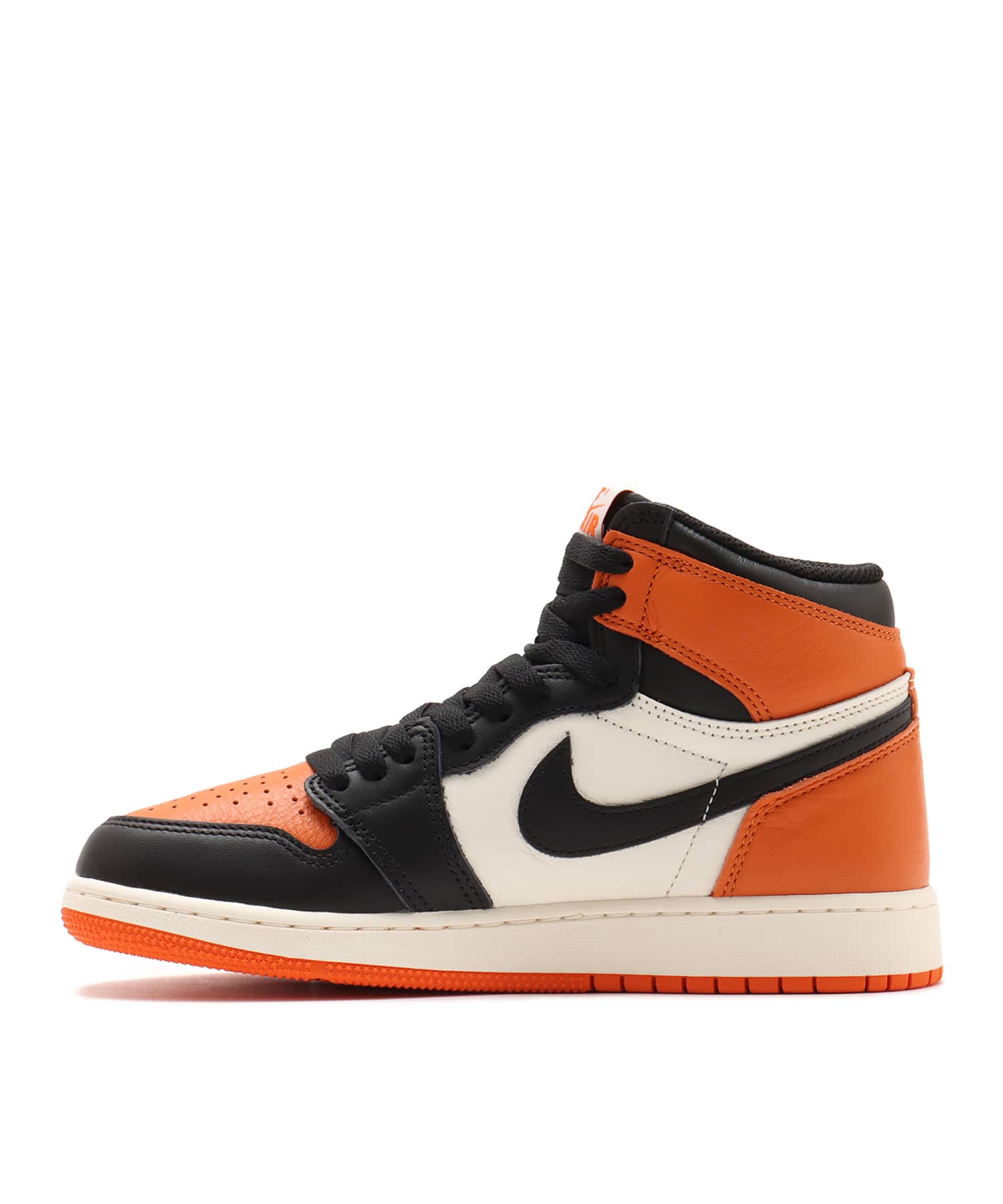 JORDAN BRAND AIR JORDAN 1 RETRO HIGH OG GS BLACK/BLACK-SAIL-STARFISHの画像