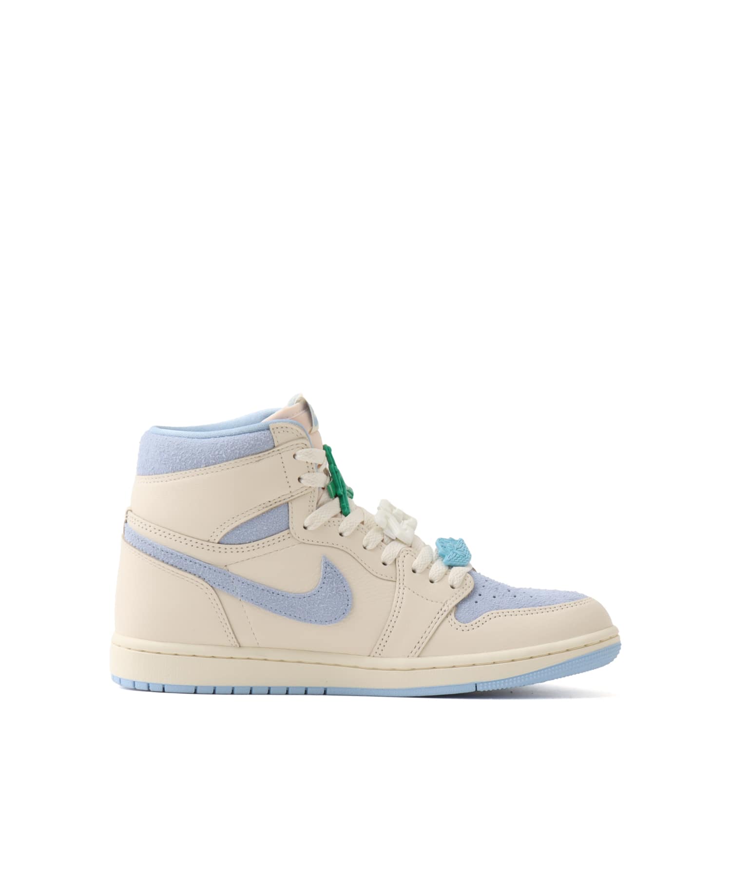 JORDAN BRAND WMNS AIR JORDAN 1 RETRO HI OG PALE IVORY/PSYCHIC BLUE-COCONUT MILKの画像