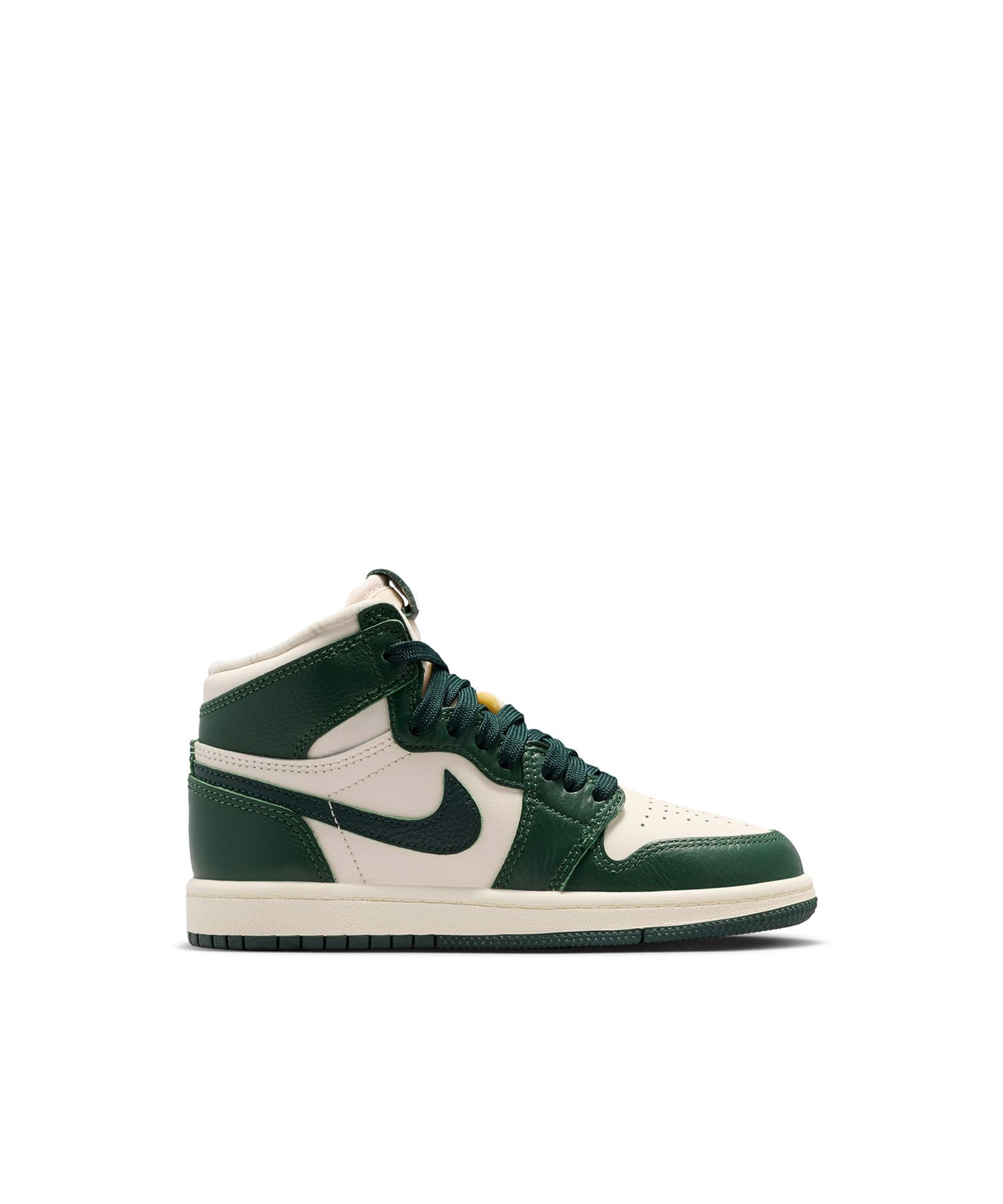 JORDAN BRAND JORDAN 1 RETRO HIGH OG (PS) PALE IVORY/PRO GREEN-FIR-COCONUT MILKの画像
