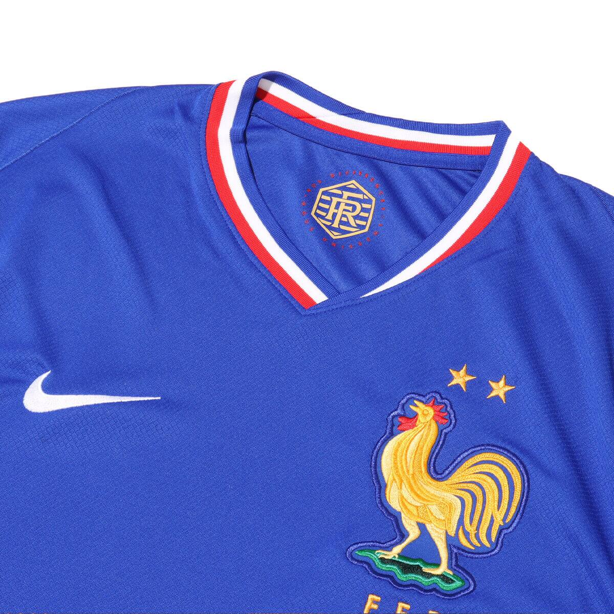 NIKE FFF M NK DF STAD JSY SS HM BRIGHT BLUE/UNIVERSITY RED/WHITEの画像