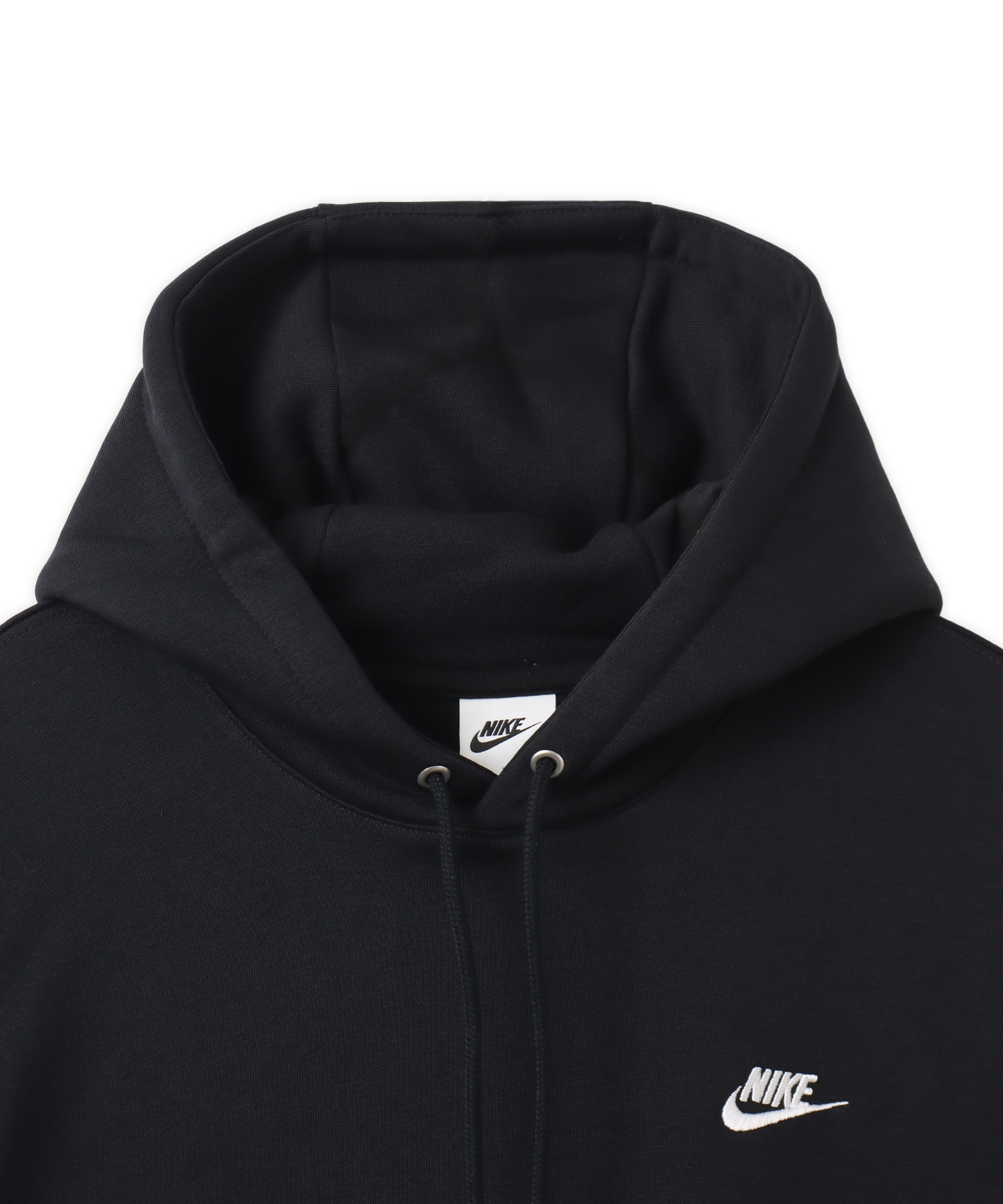 NIKE AS M NK CLUB BB PO HOODIE BLACK/BLACK/WHITEの画像