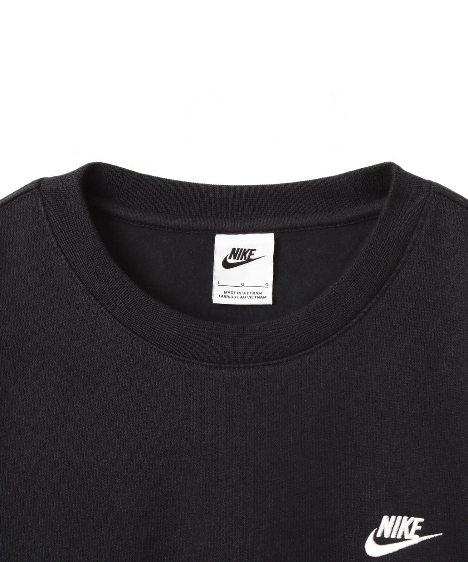 NIKE AS M NK CLUB BB CREW BLACK/WHITEの画像