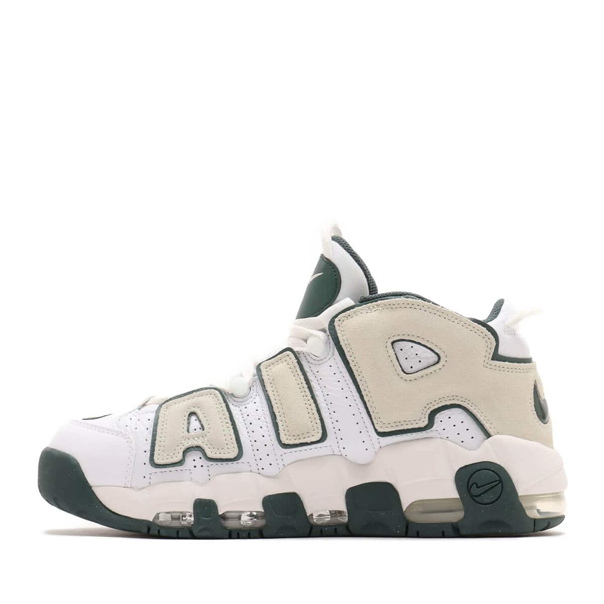 NIKE AIR MORE UPTEMPO '96 WHITE/SEA GLASS-VINTAGE GREEN