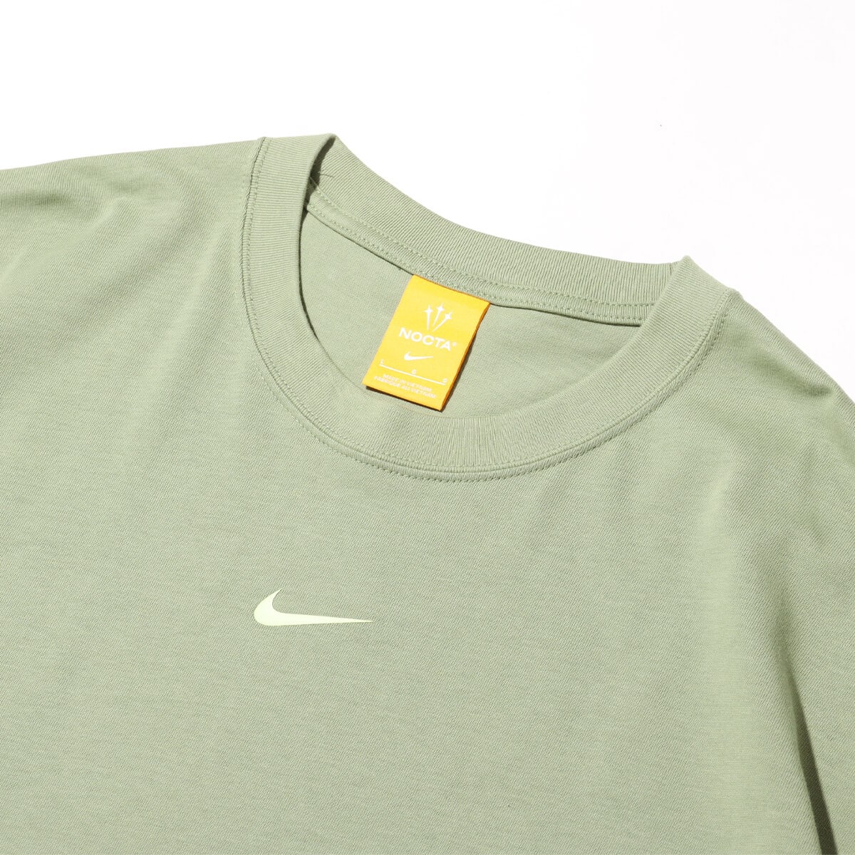 NIKE M NRG NOCTA CS TEE SS OIL GREEN/LT LIQUID LIME 24SP-Sの画像