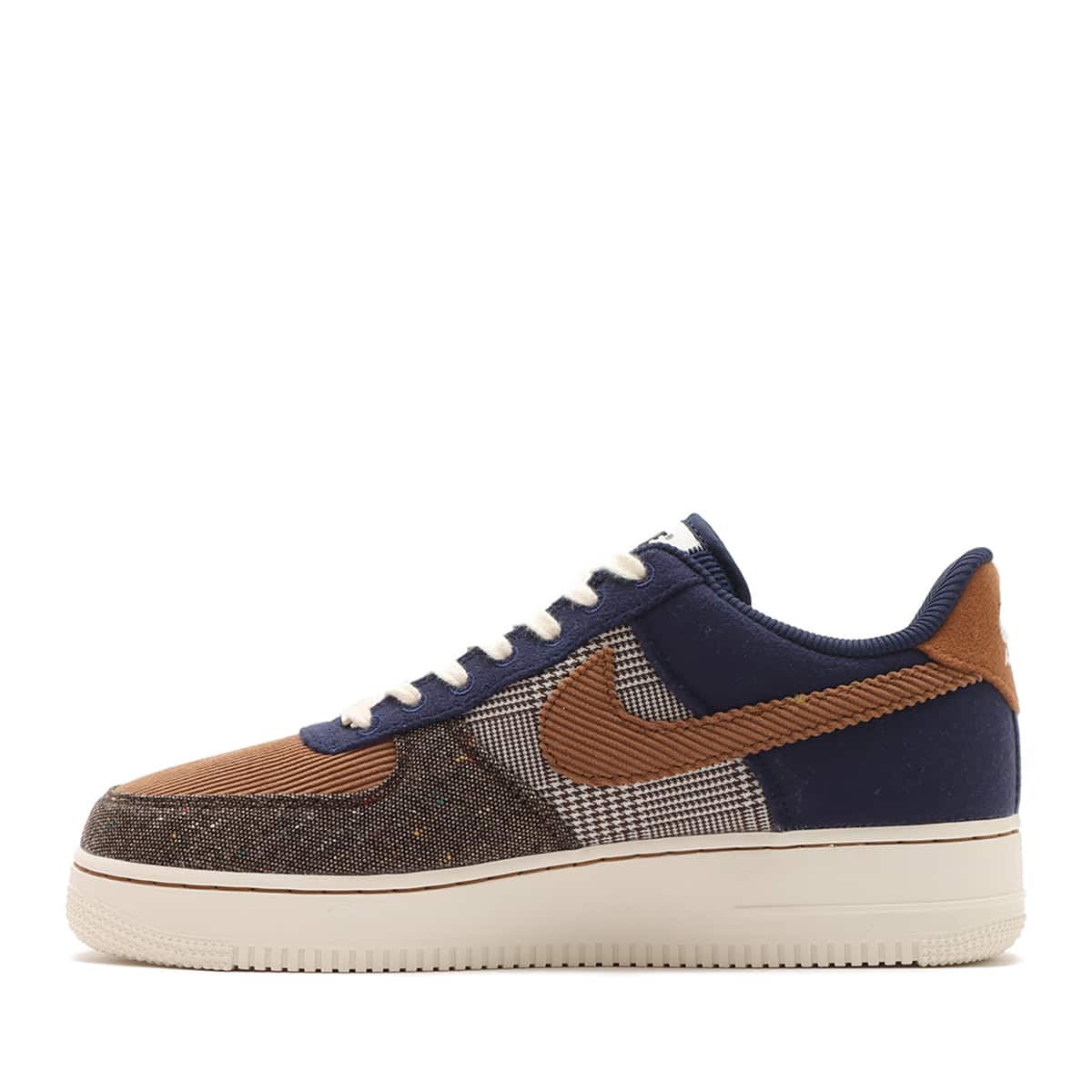 NIKE AIR FORCE 1 '07 PRM MIDNIGHT NAVY/ALE BROWN-PALE IVORY