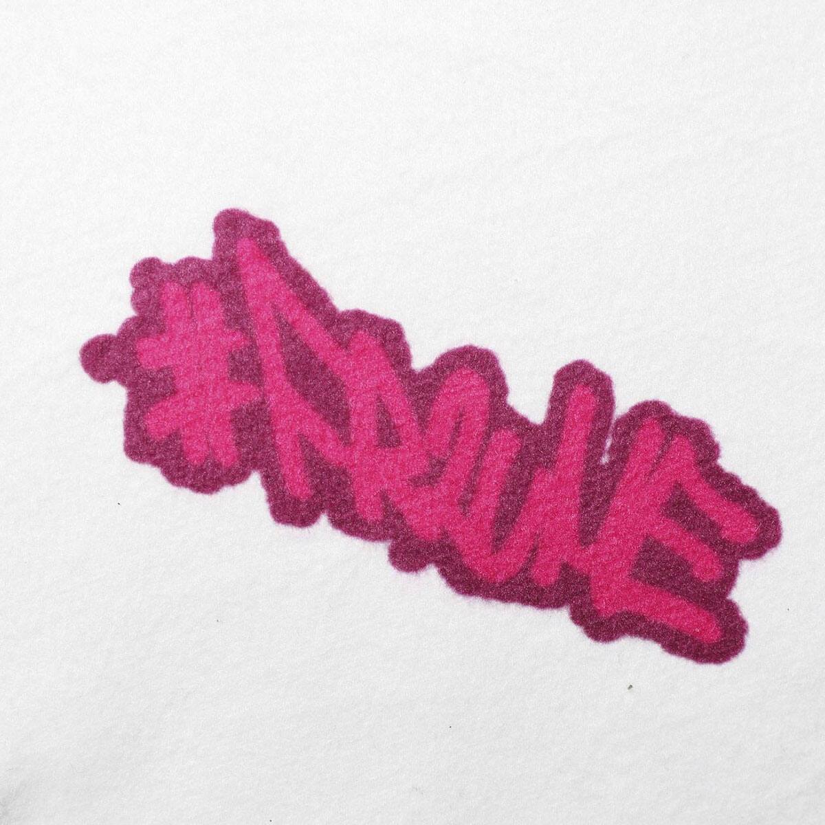 atmos pink x MEZAME collaboration #FR2梅 Heart Cushion WHITEの画像