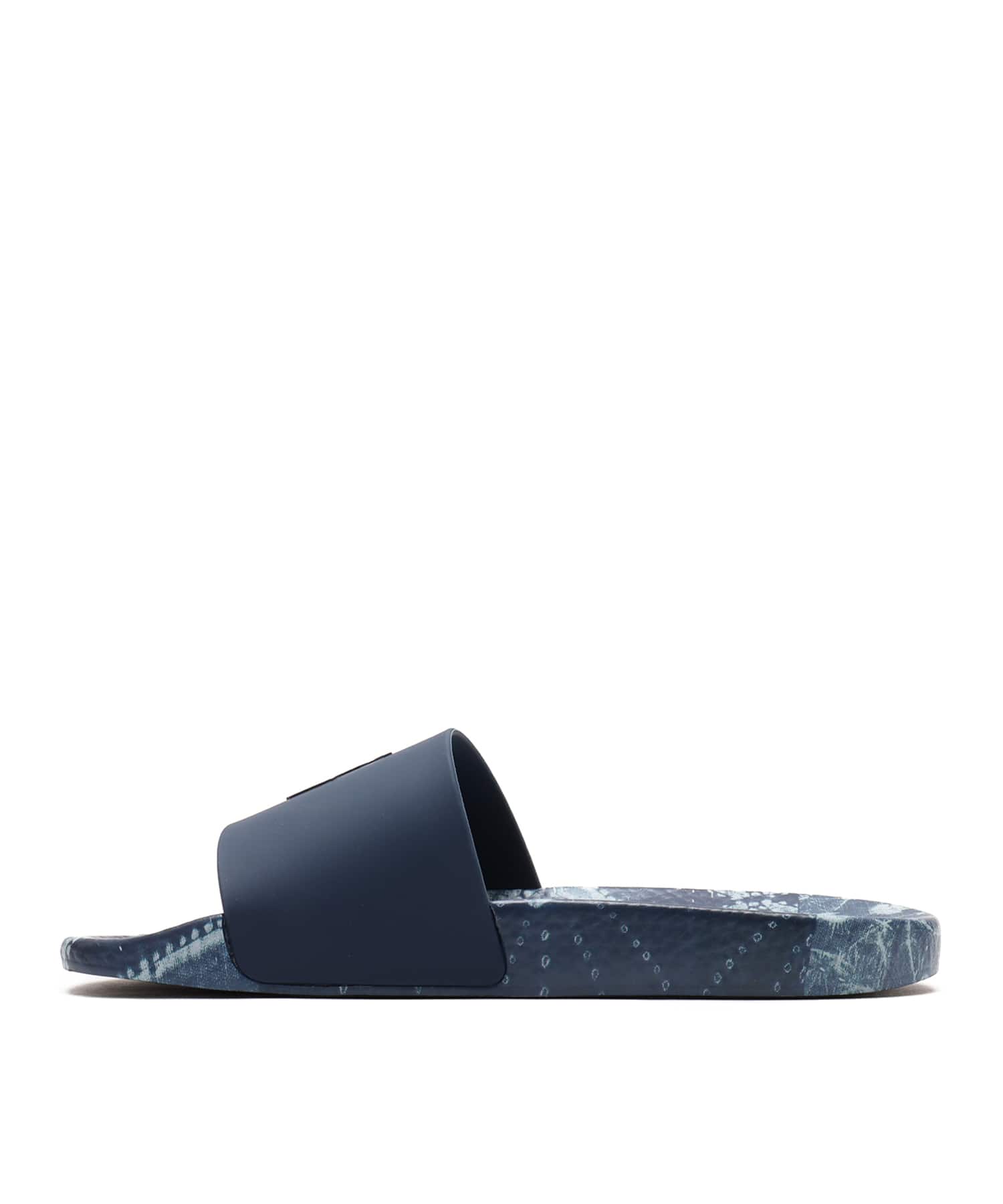 POLO RALPH LAUREN POLO SLIDE SANDAL INDIGO SHIBORI PATCHWORKの画像