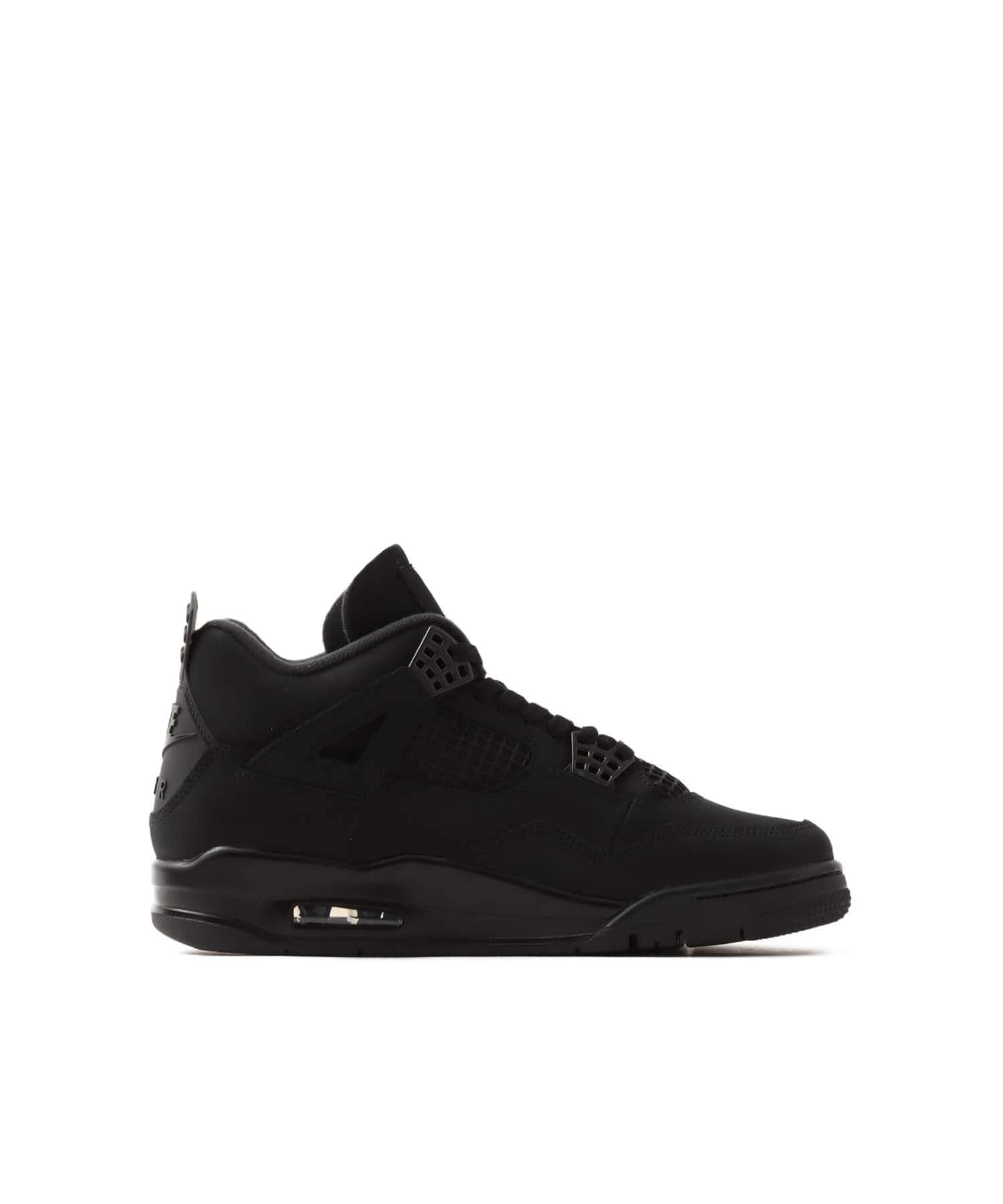 JORDAN BRAND AIR JORDAN 4 RETRO BLACK/BLACK-LT GRAPHITEの画像