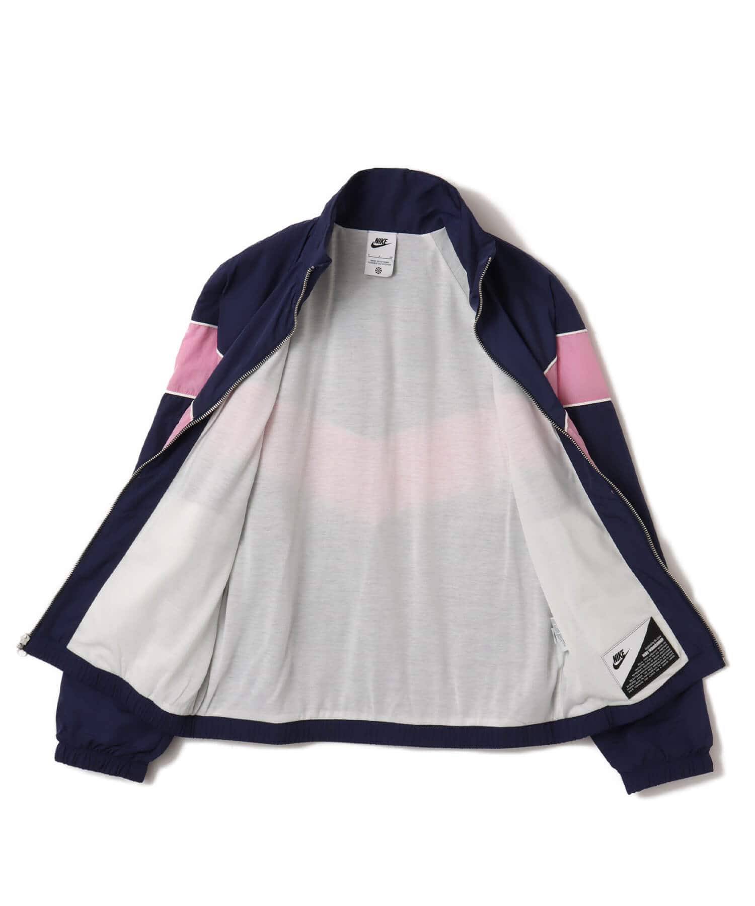 NIKE AS W NSW NK WR WVN UV FZ JKT MIDNIGHT NAVY/SAIL/PLAYFUL PINK/SAILの画像