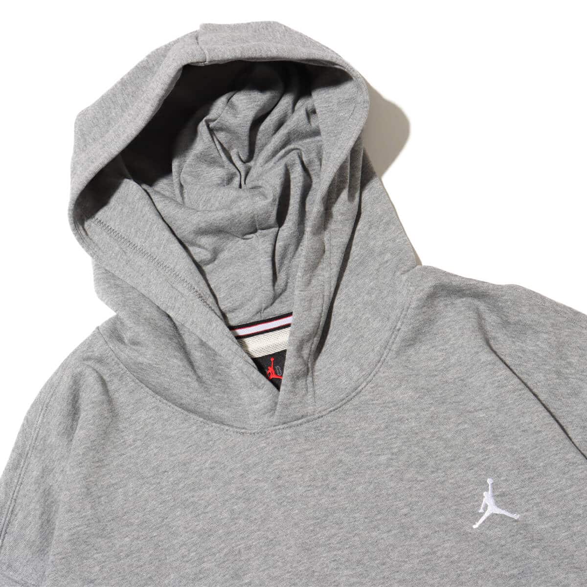 JORDAN BRAND M J BRKLN FLC PO LB CARBON HEATHER/WHITE の画像