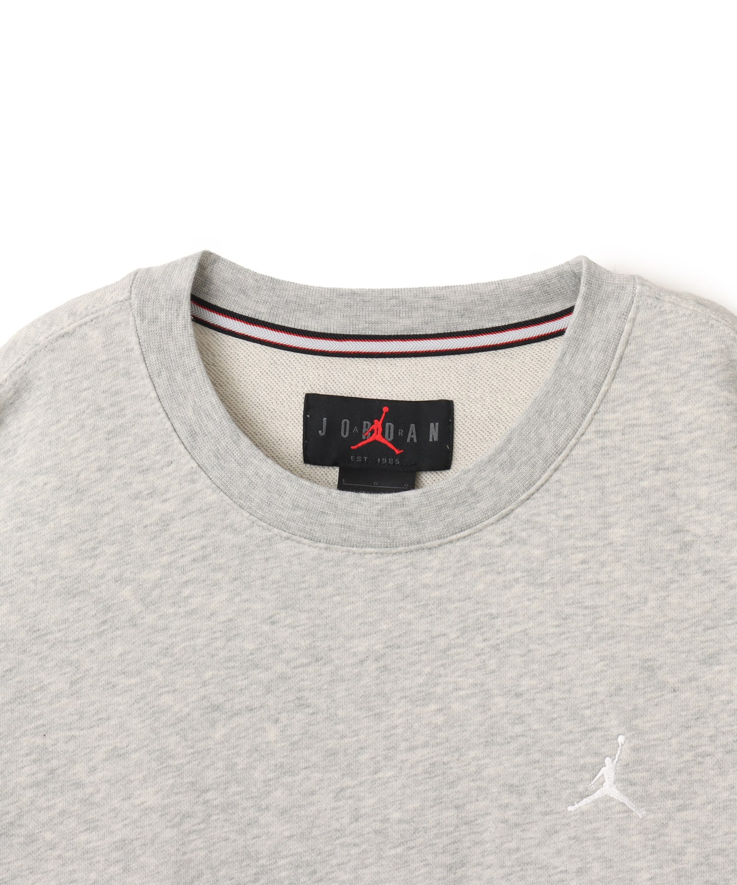 JORDAN BRAND M J BRK FLC CREW LB GRAYの画像