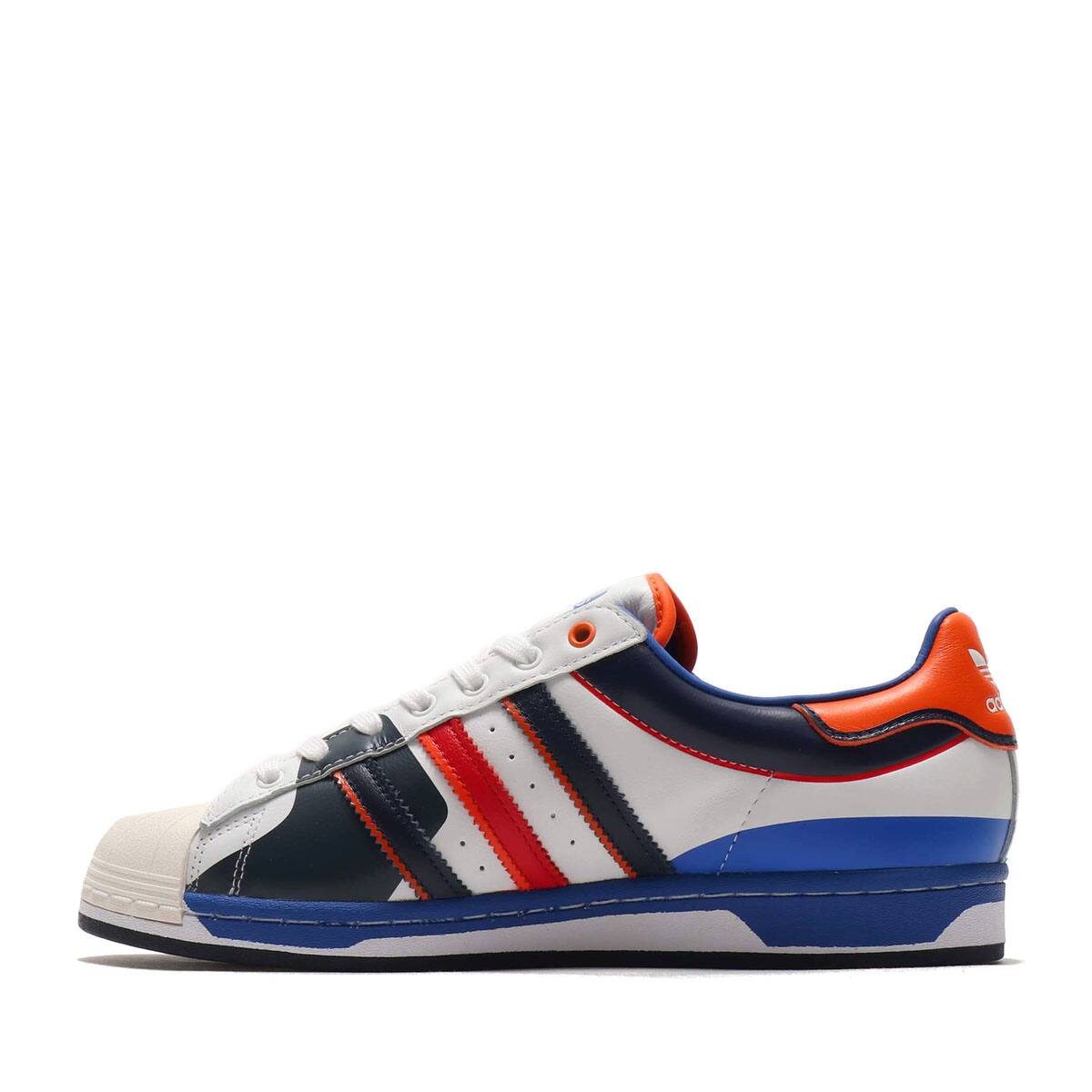 adidas superstar white blue