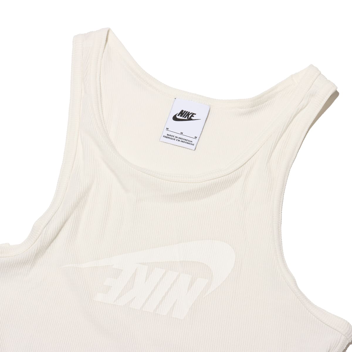NIKE AS W NSW DANCE RIB TANK SAIL/LT OREWOOD BRN （ナイキ