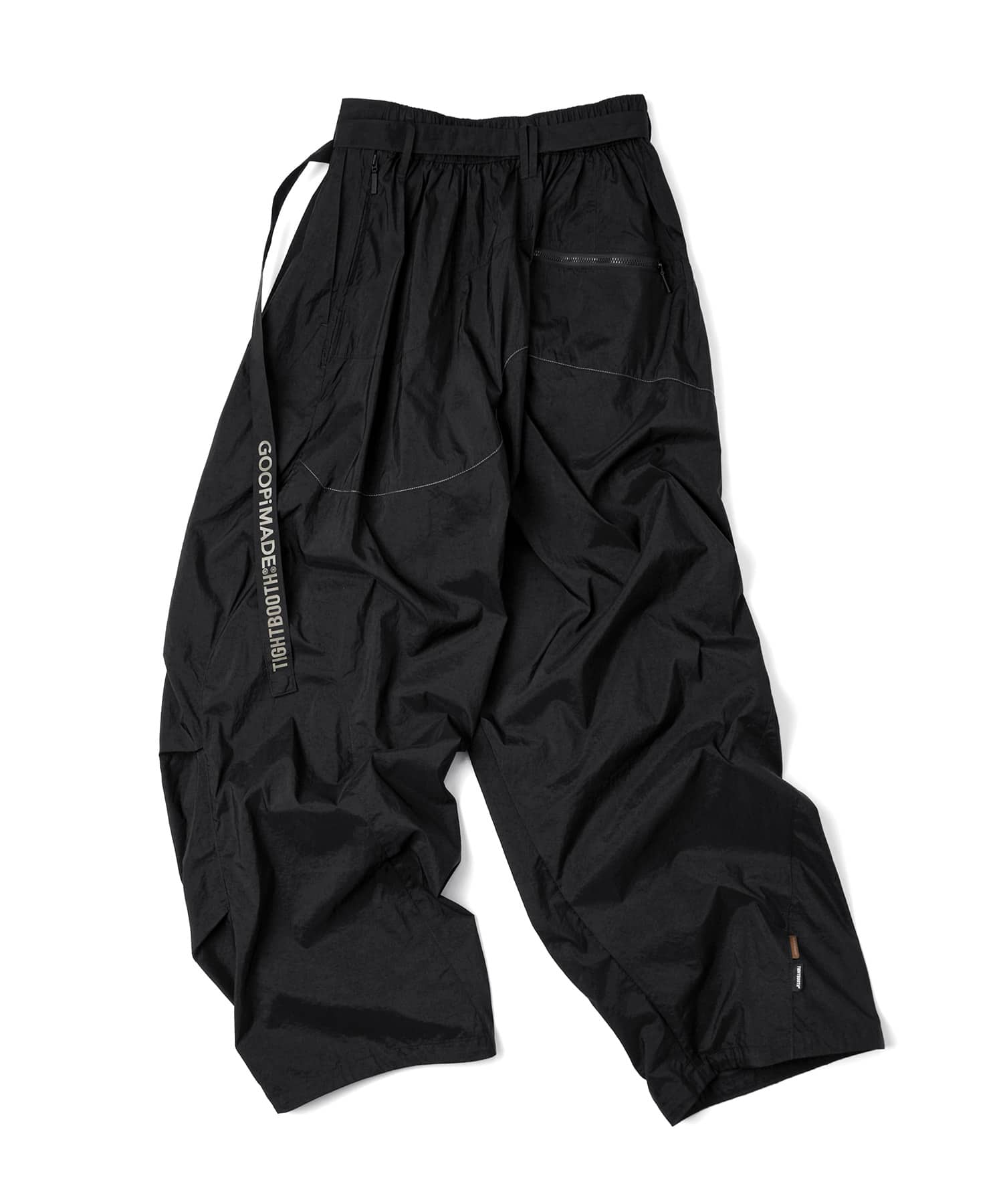GOOPiMADE x TIGHTBOOTH SP_Strap Baggy Slacks BLACKの画像