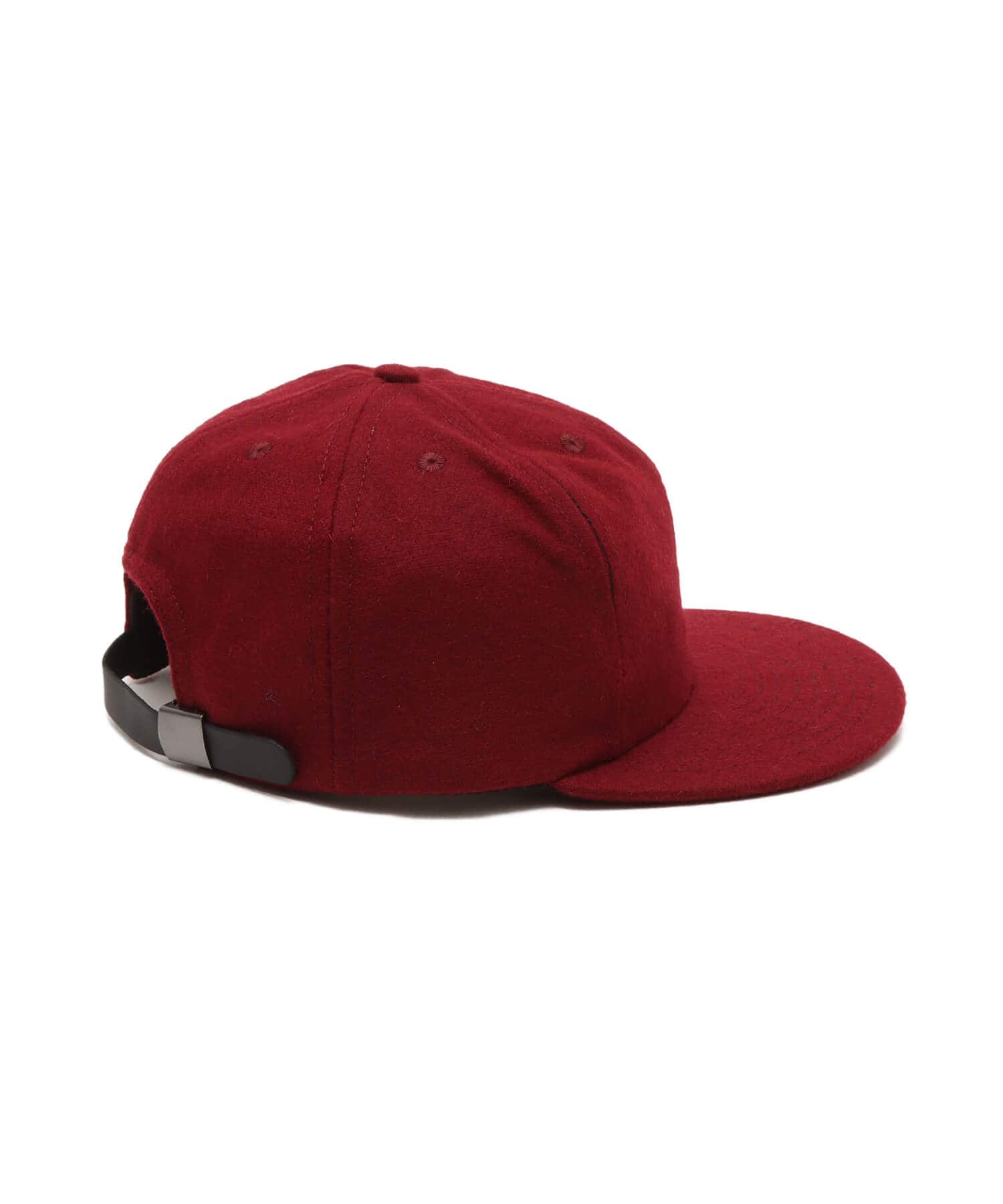 BRAIN DEAD FLANNEL LOGOHEAD 6 PANEL HAT BURGUNDYの画像