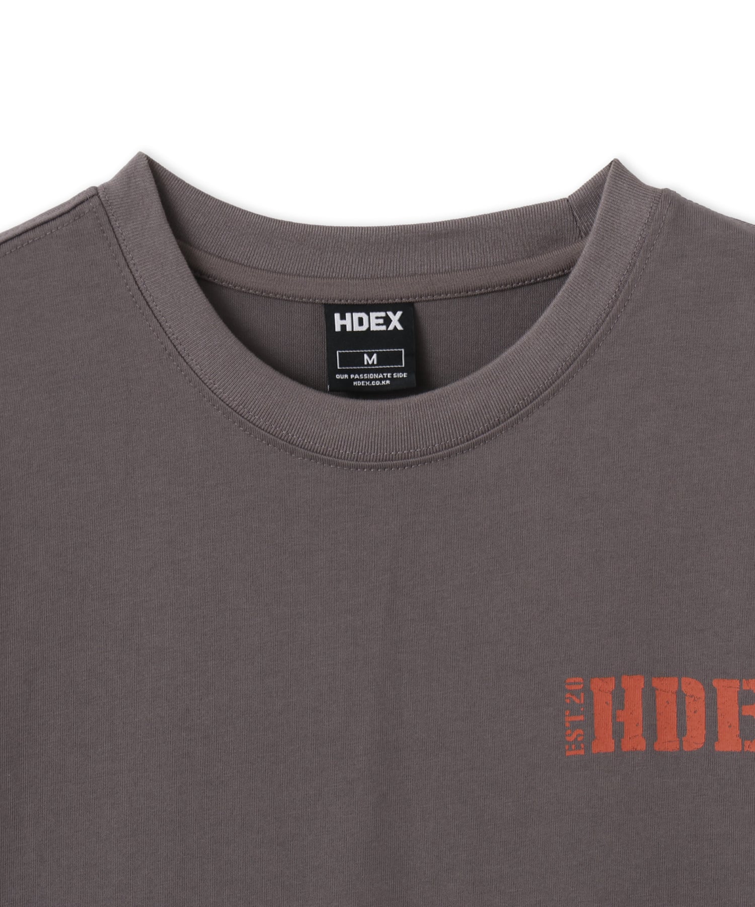 HDEX Core Small Logo Giant Fit Short Sleeve Charcoalの画像