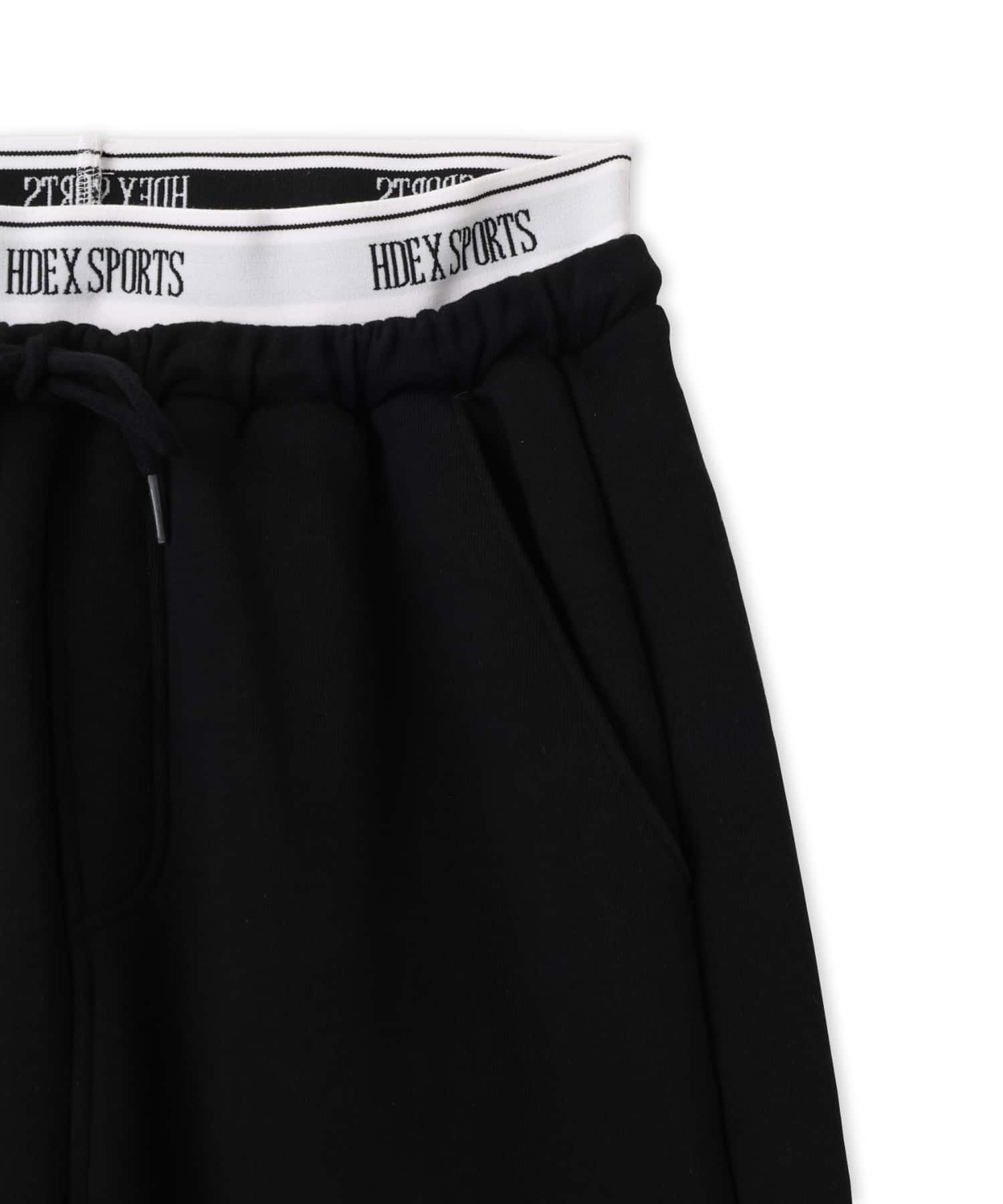 HDEX Banding Retreat Double Layer Sweat Pants Blackの画像