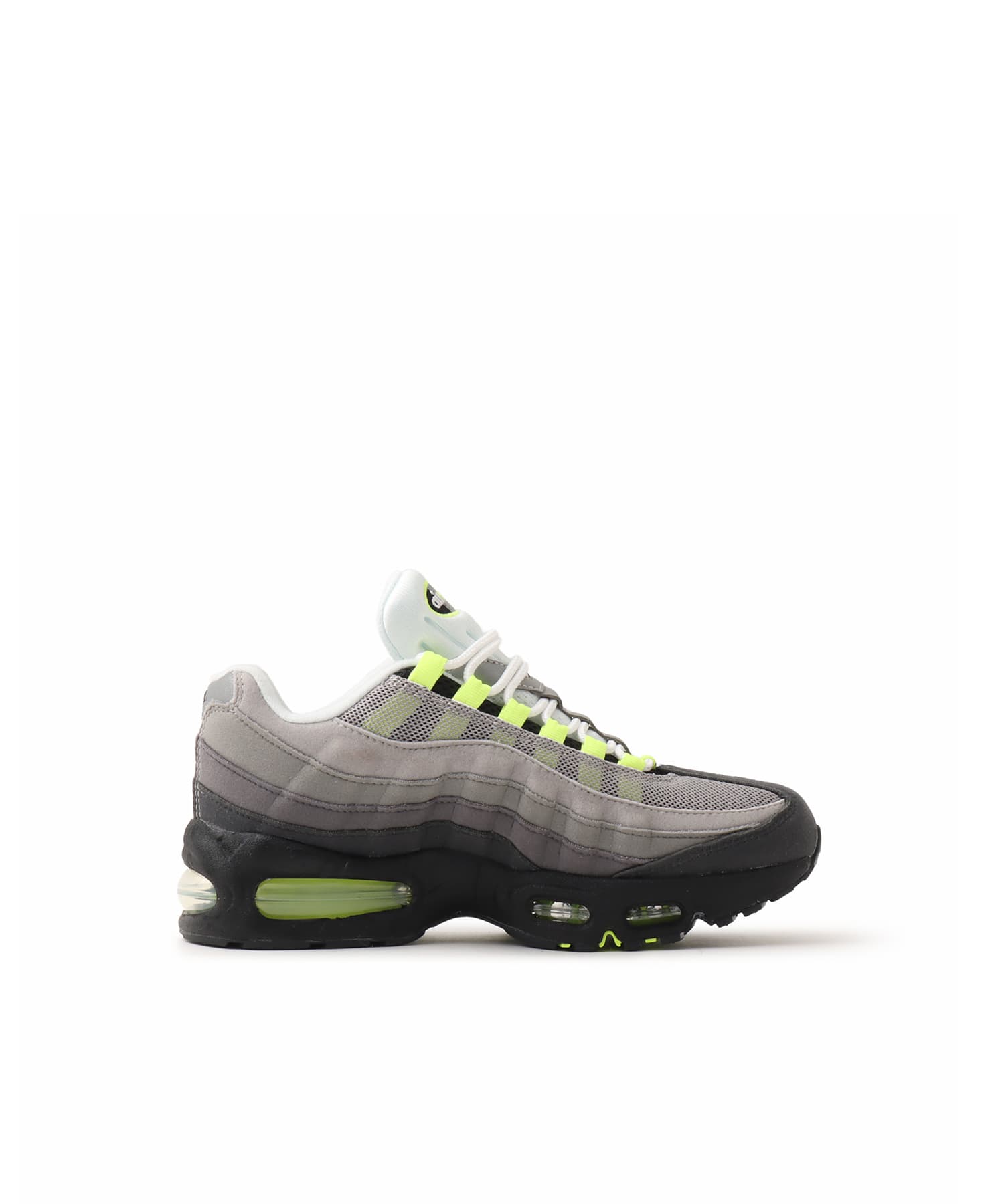 NIKE AIR MAX 95 BB S (GS) BLACK/NEON YELLOW-ANTHRACITE-LT GRAPHITEの画像