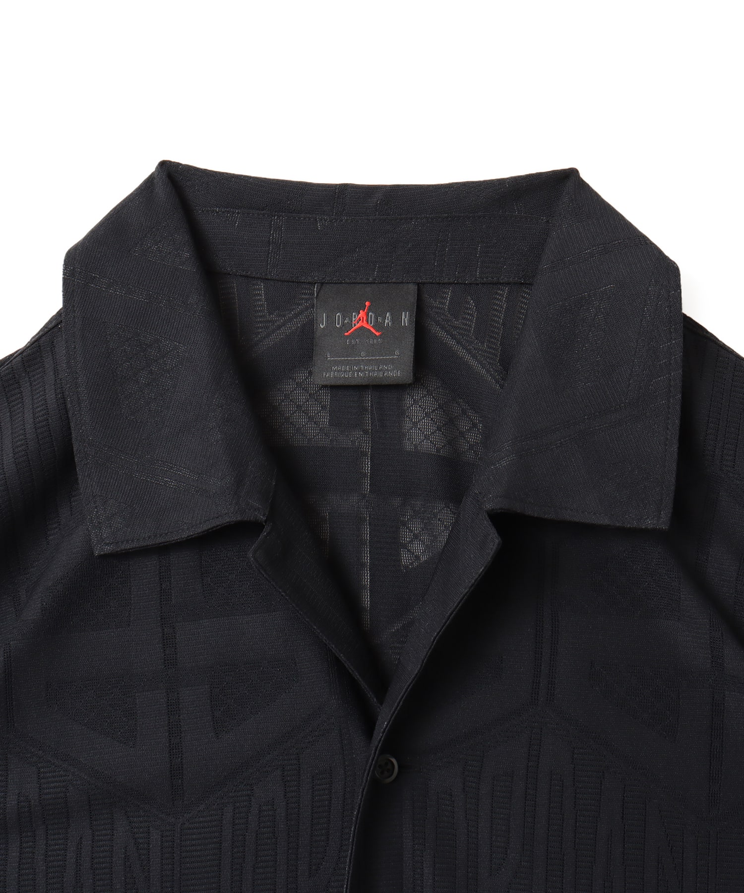 JORDAN BRAND M J FLT SS KNIT TOP BLACKの画像
