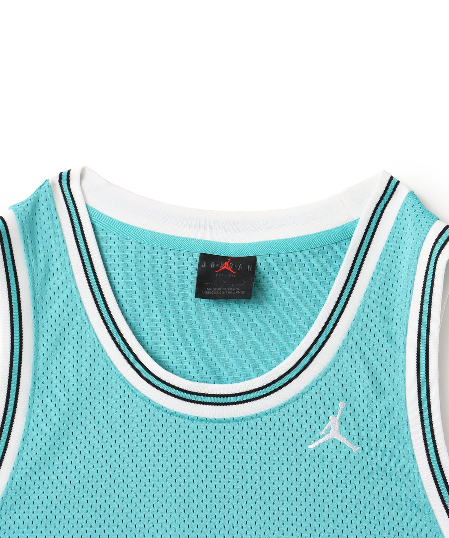 JORDAN BRAND M J ESS SUMMER JERSEY WASHED TEAL/WHITEの画像