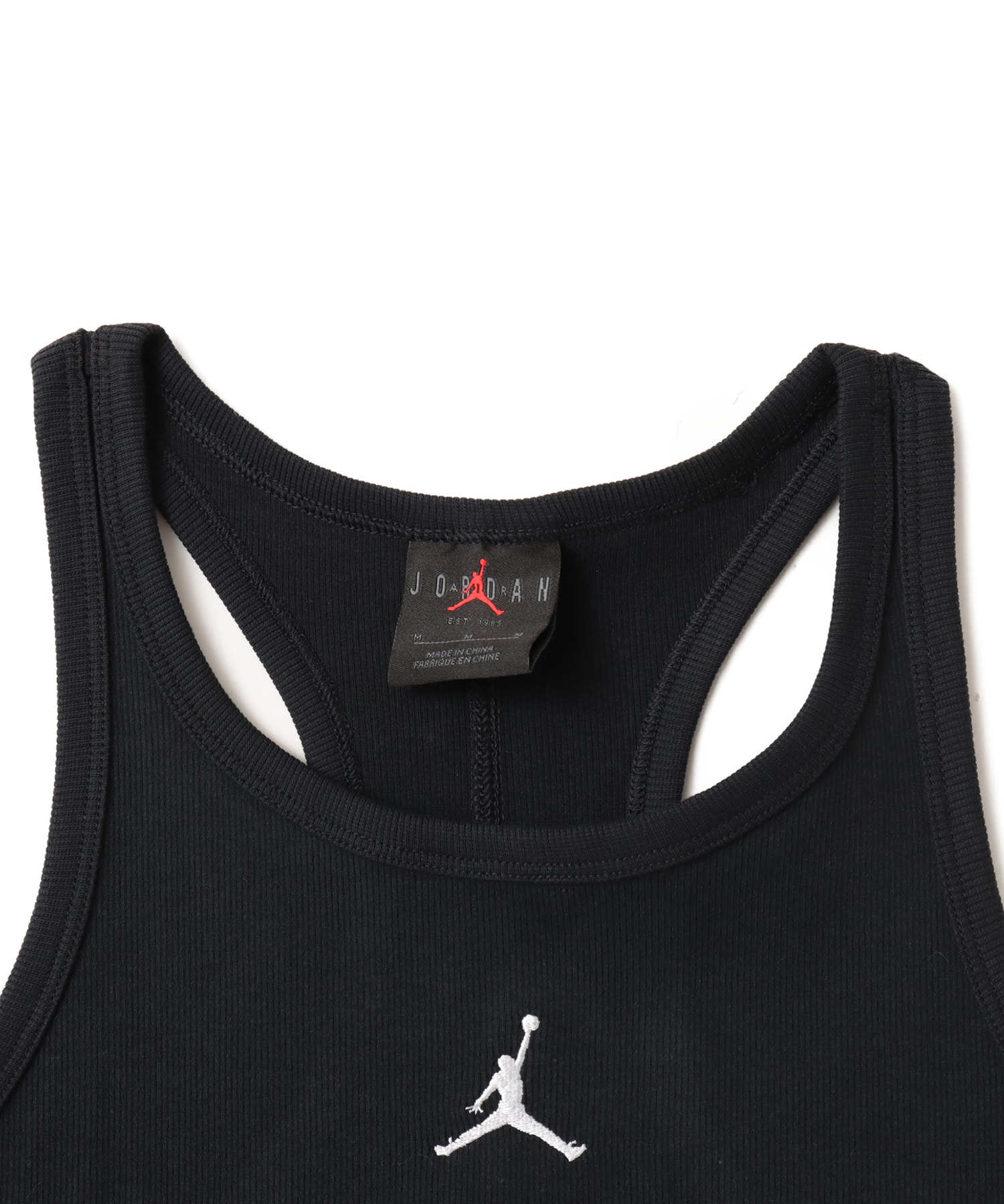 JORDAN BRAND AS W J BRK ESS TANK BLACK/WHITEの画像