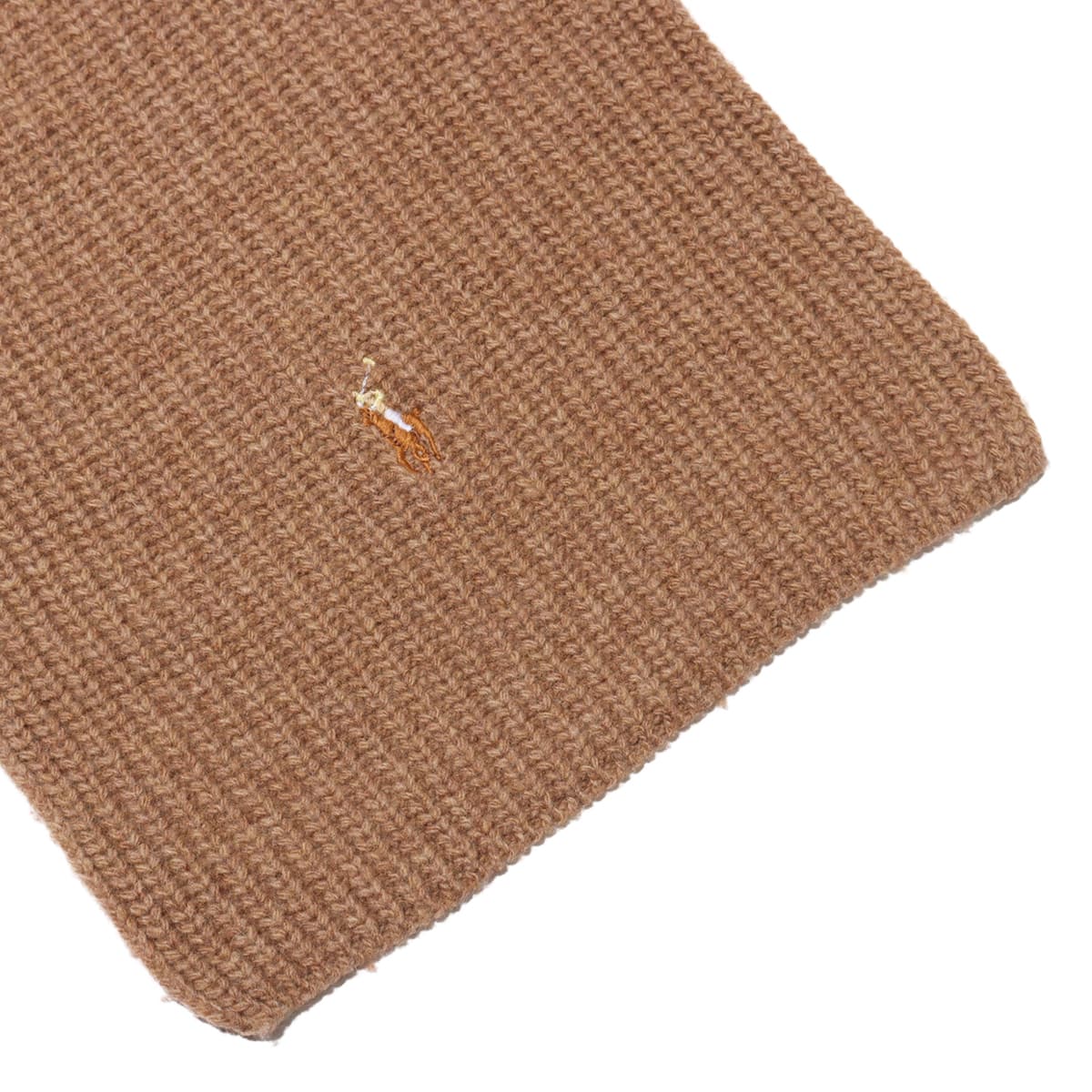POLO RALPH LAUREN SGNTR KNT SC-SCARF HONEY BROWN HEATHER の画像