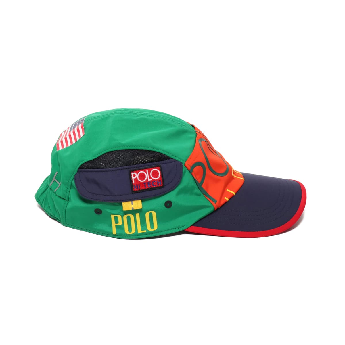 POLO RALPH LAUREN HITECH5PANEL-HAT GREEN MULTI 18HO-Iの画像