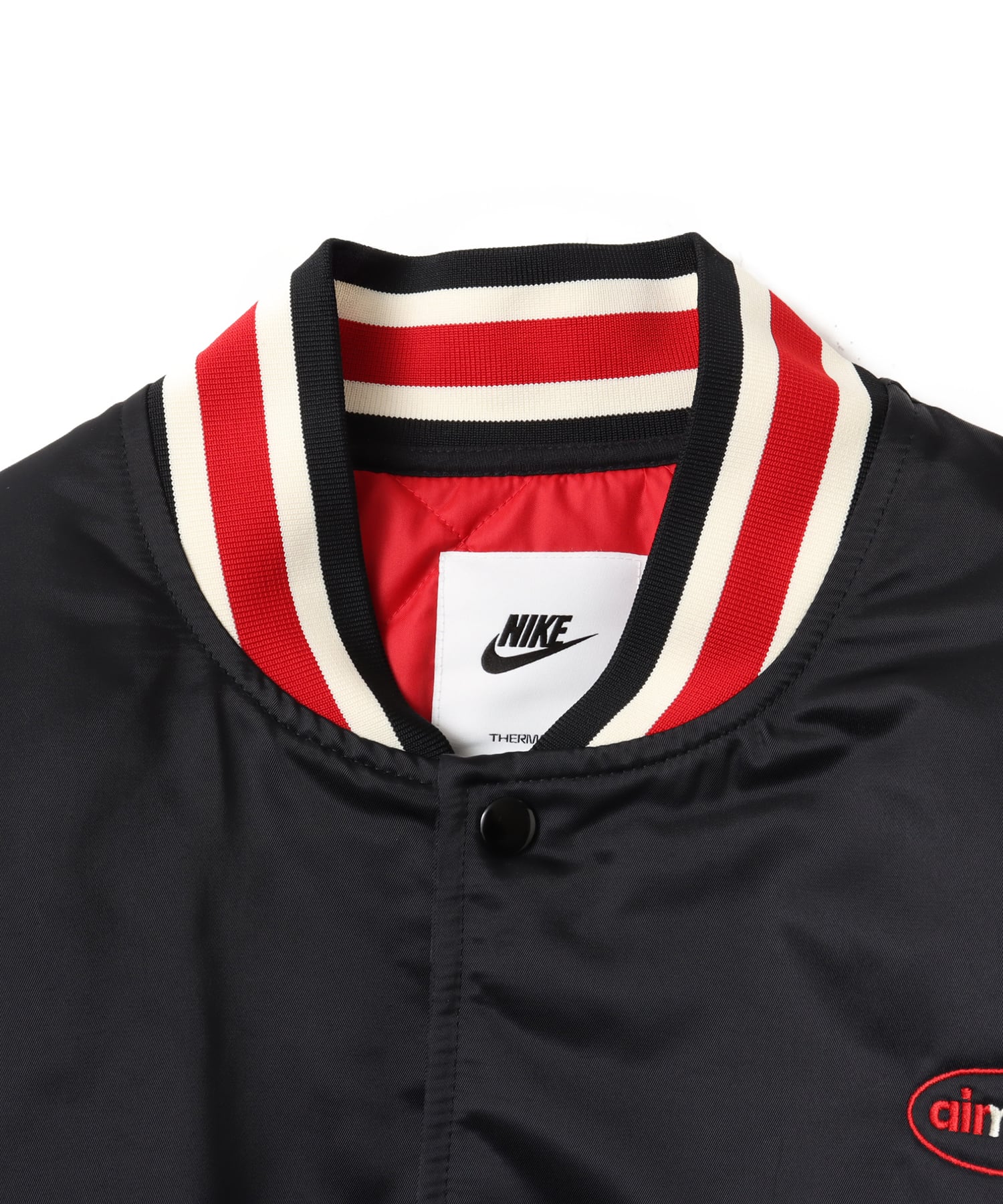 NIKE Liverpool FC M NK AU SATIN DUGOUT JKT SE BLACK/GYM RED/GYM REDの画像