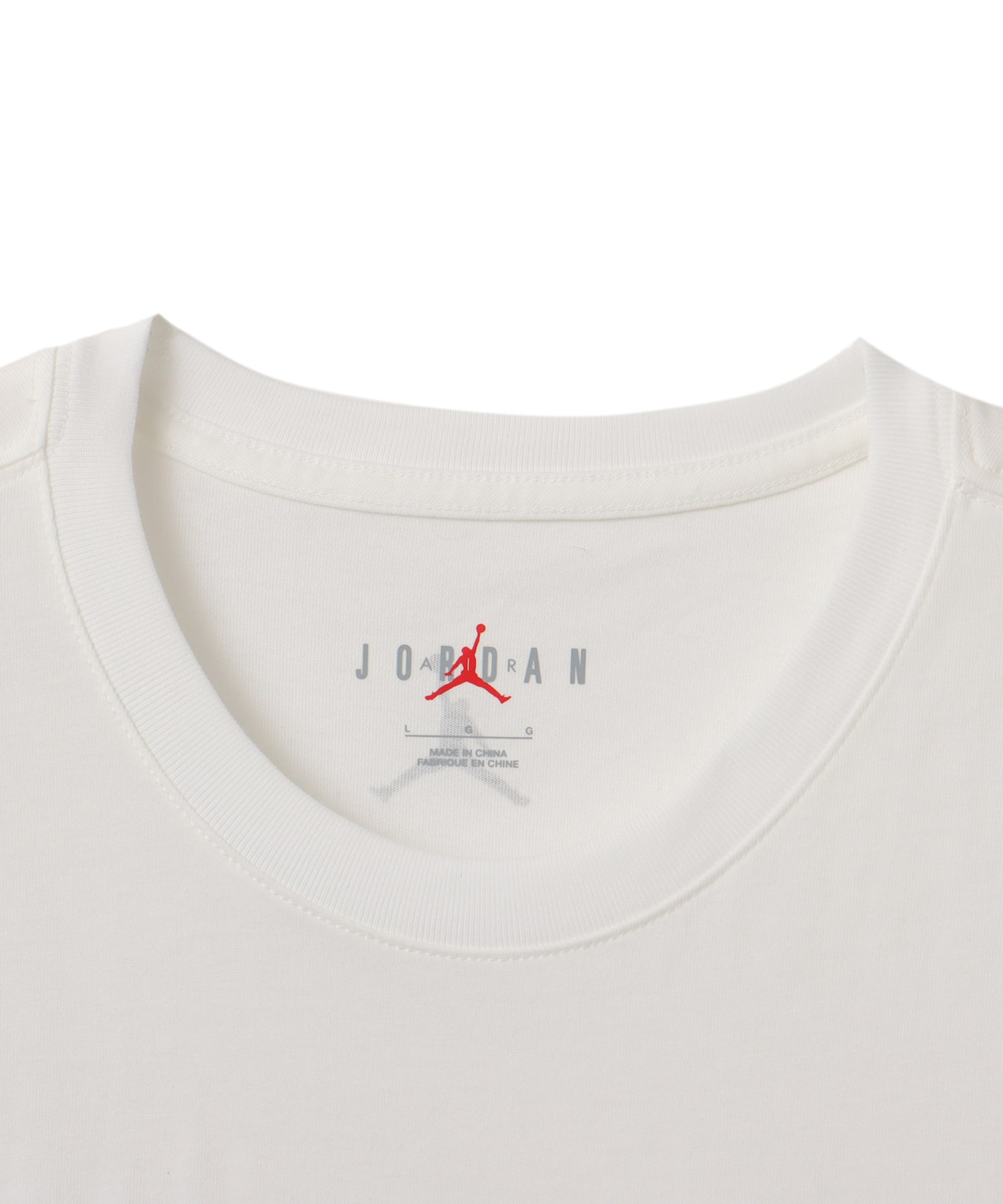 JORDAN BRAND M J FLT ESS FLMNGO SS CREW WHITE/BLACKの画像