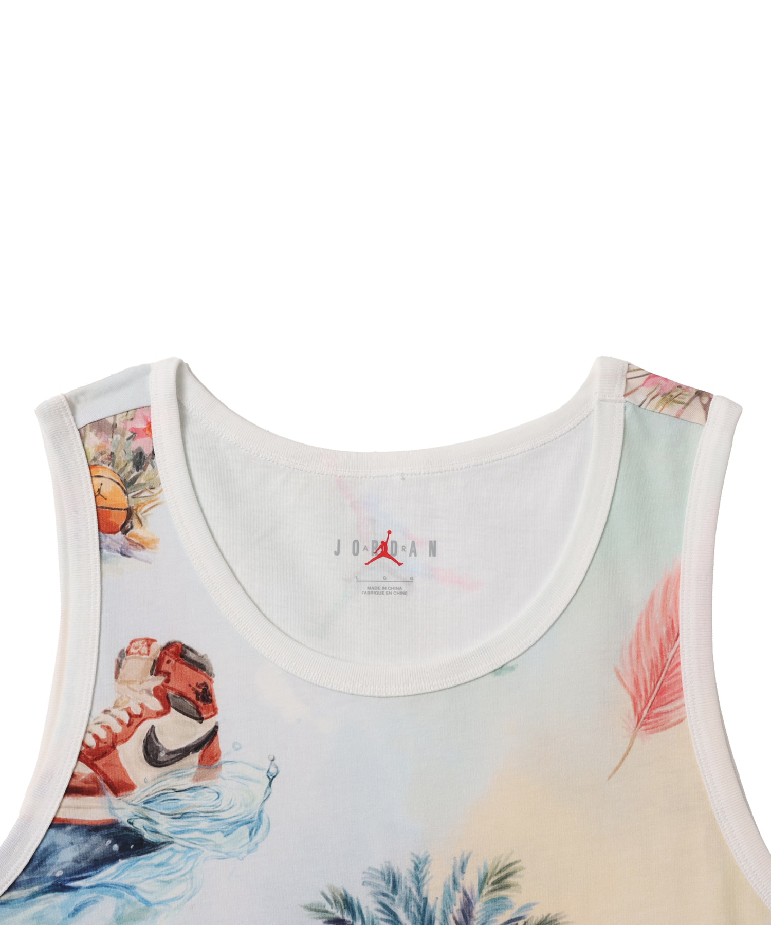 JORDAN BRAND M J FLT ESS FLMNGO TANK WHITE/BLACKの画像
