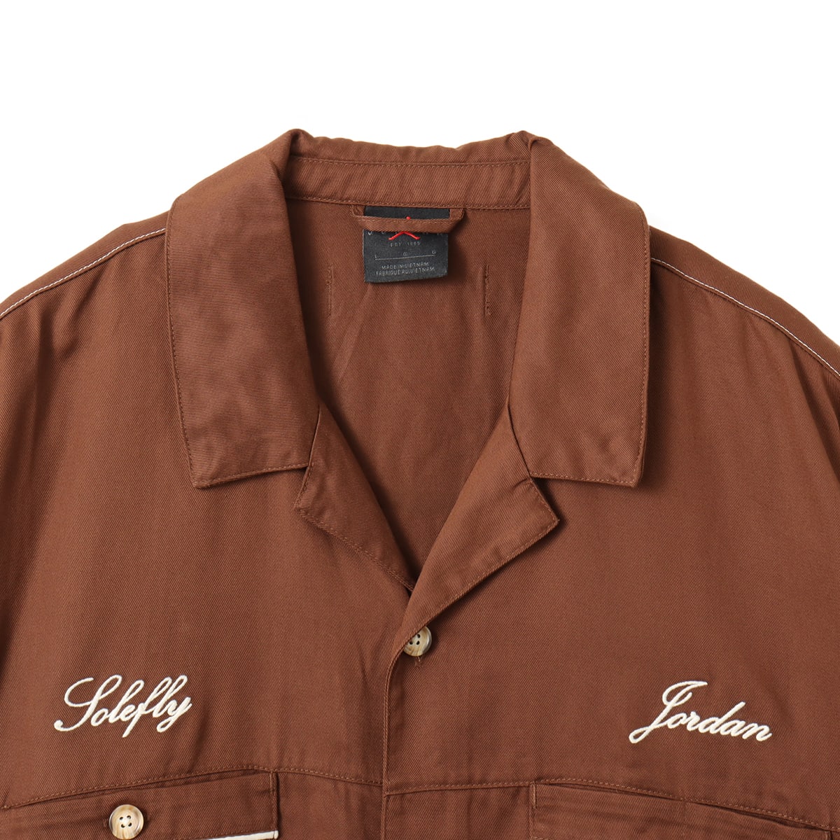 JORDAN BRAND M J SOLEFLY BARISTA SHIRT CACAO WOW/FOSSILの画像