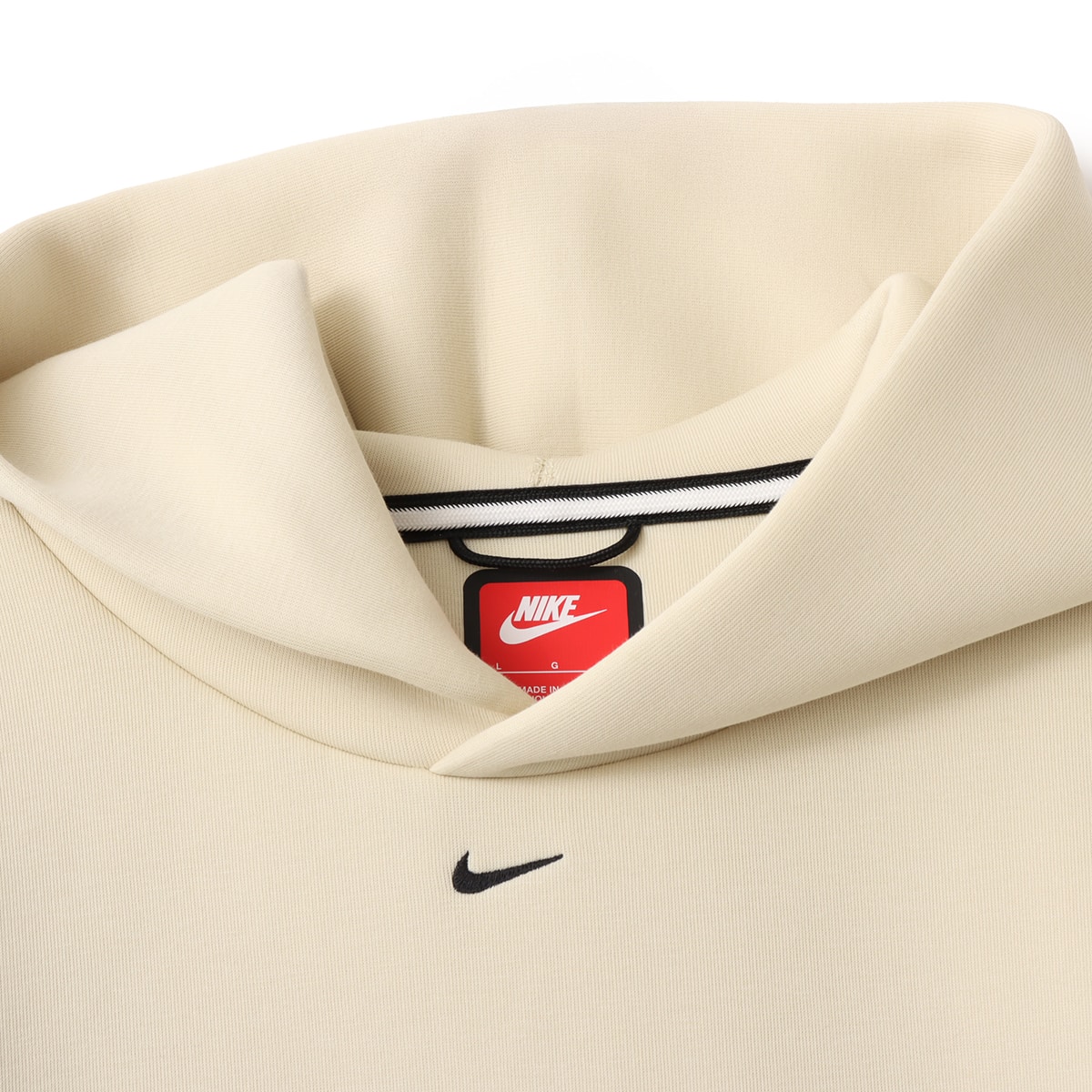 NIKE AS M NK TCH FLC HOODIE LT KHAKI/BLACK（ナイキ テック