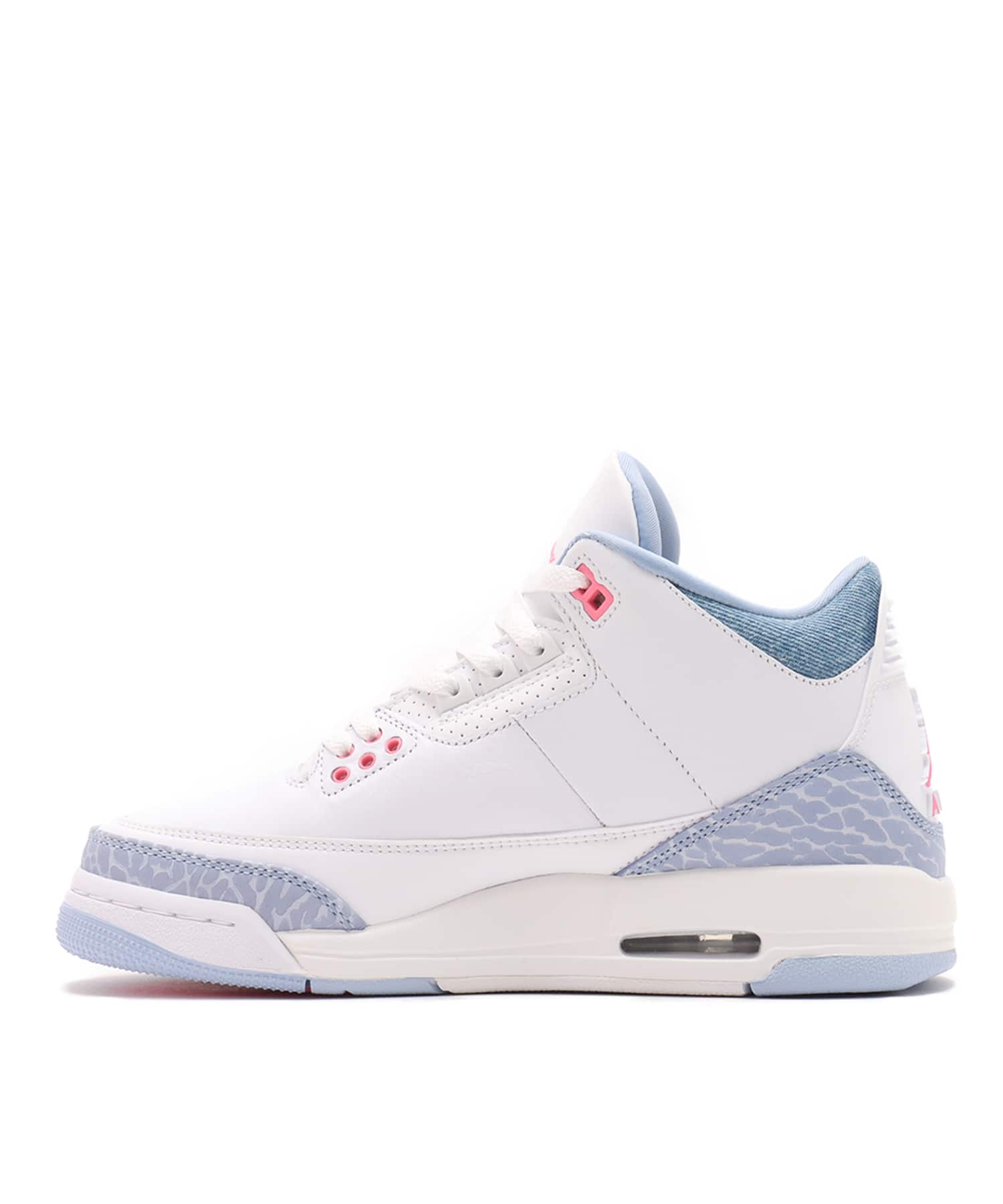 JORDAN BRAND AIR JORDAN 3 RETRO (GS) WHITE/PINK GLOW-COBALT BLISSの画像