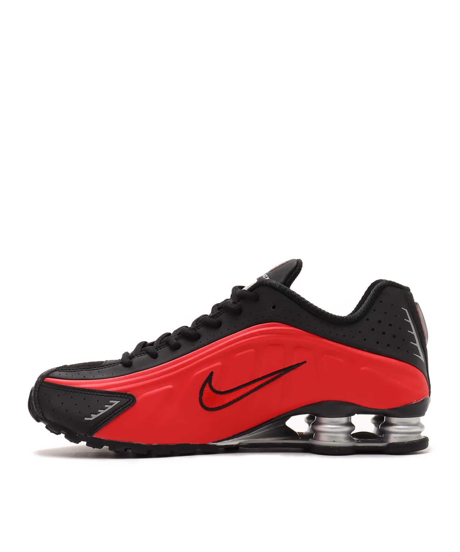 NIKE SHOX R4 UNIVERSITY RED/UNIVERSITY RED-BLACKの画像