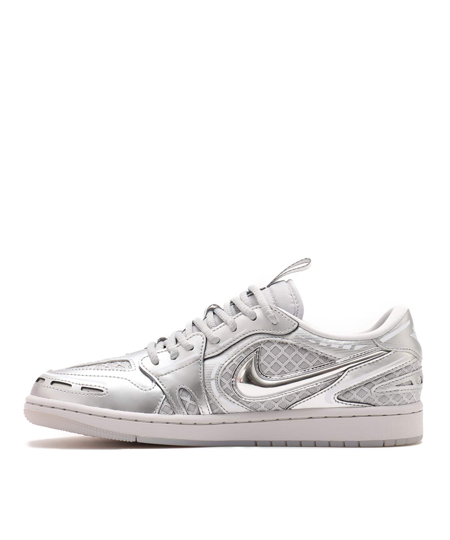 JORDAN BRAND WMNS AIR JORDAN 1 MM LOW V3 NEUTRAL GREY/METALLIC SILVER-WHITEの画像