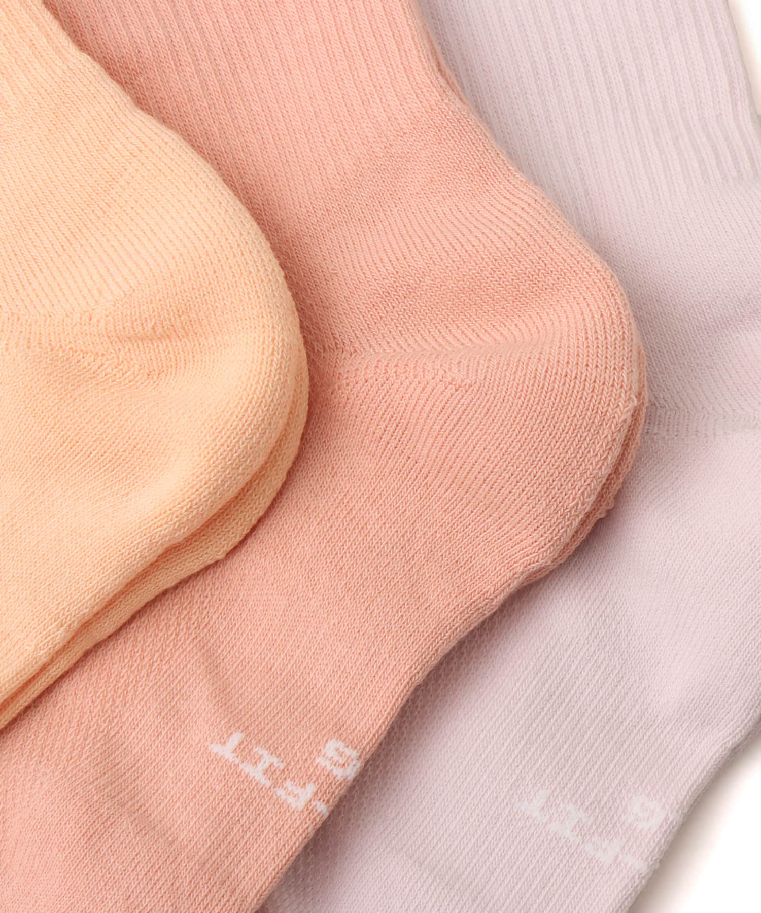 NIKE U NK ED ELVD CRW 3P - 144 PEARL PINK(WHITE)/ARCTIC ORANGE(WHITE)/ICE PEACH(WHITE)の画像