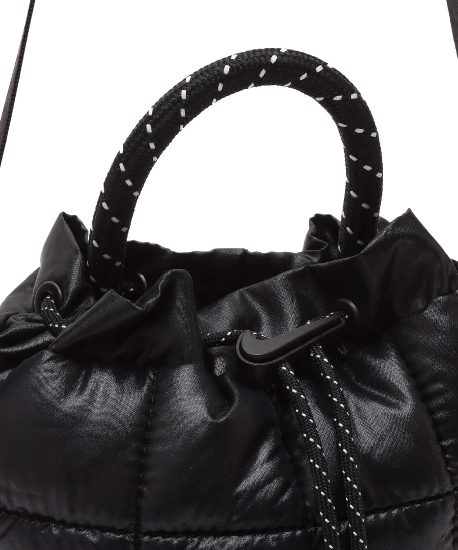 NIKE NK NSW PUFFLE TINY TOTE BLACK/IRON GREY/BLACKの画像